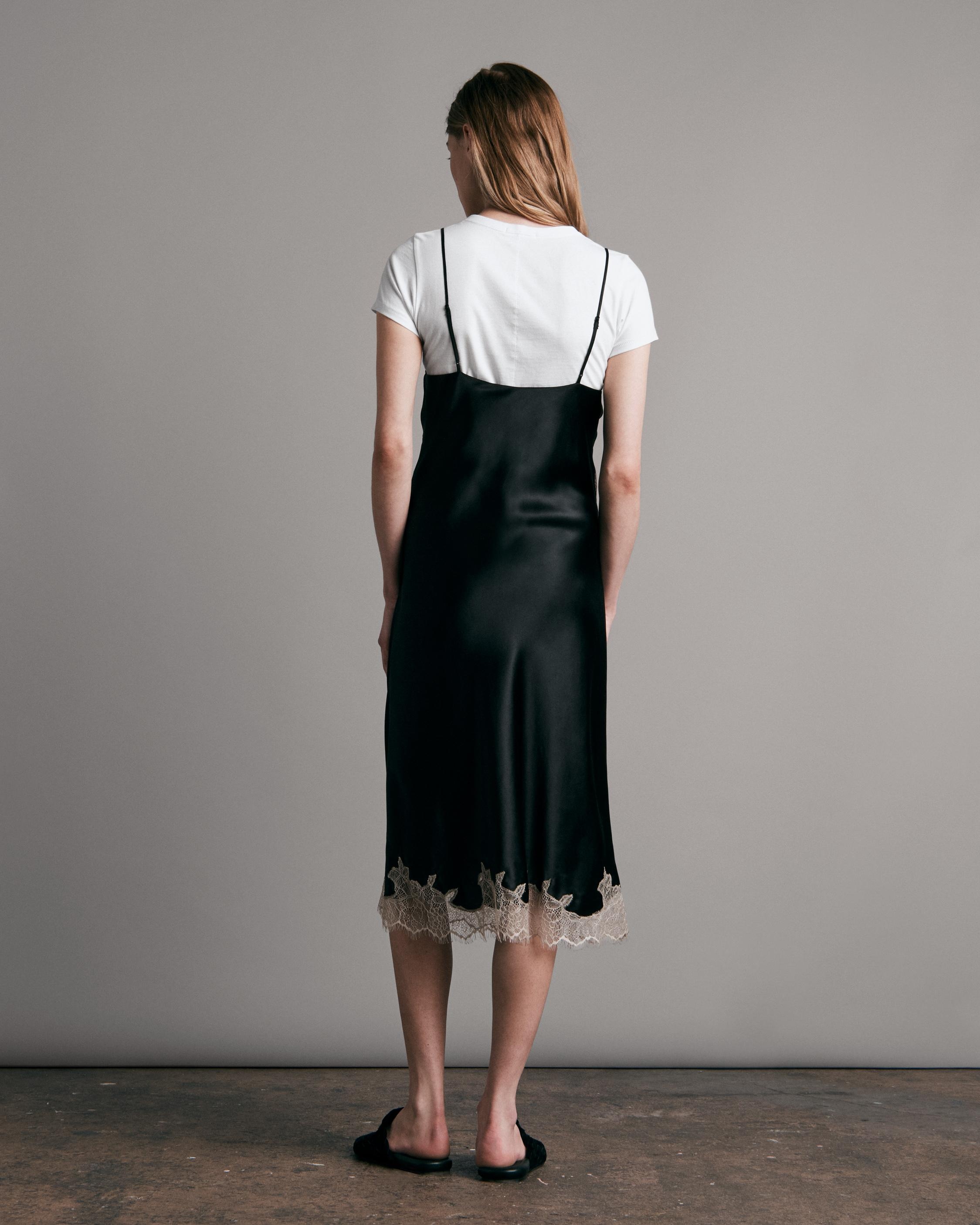 Logan Lace Midi Slip Dress
Silk Dress - 4