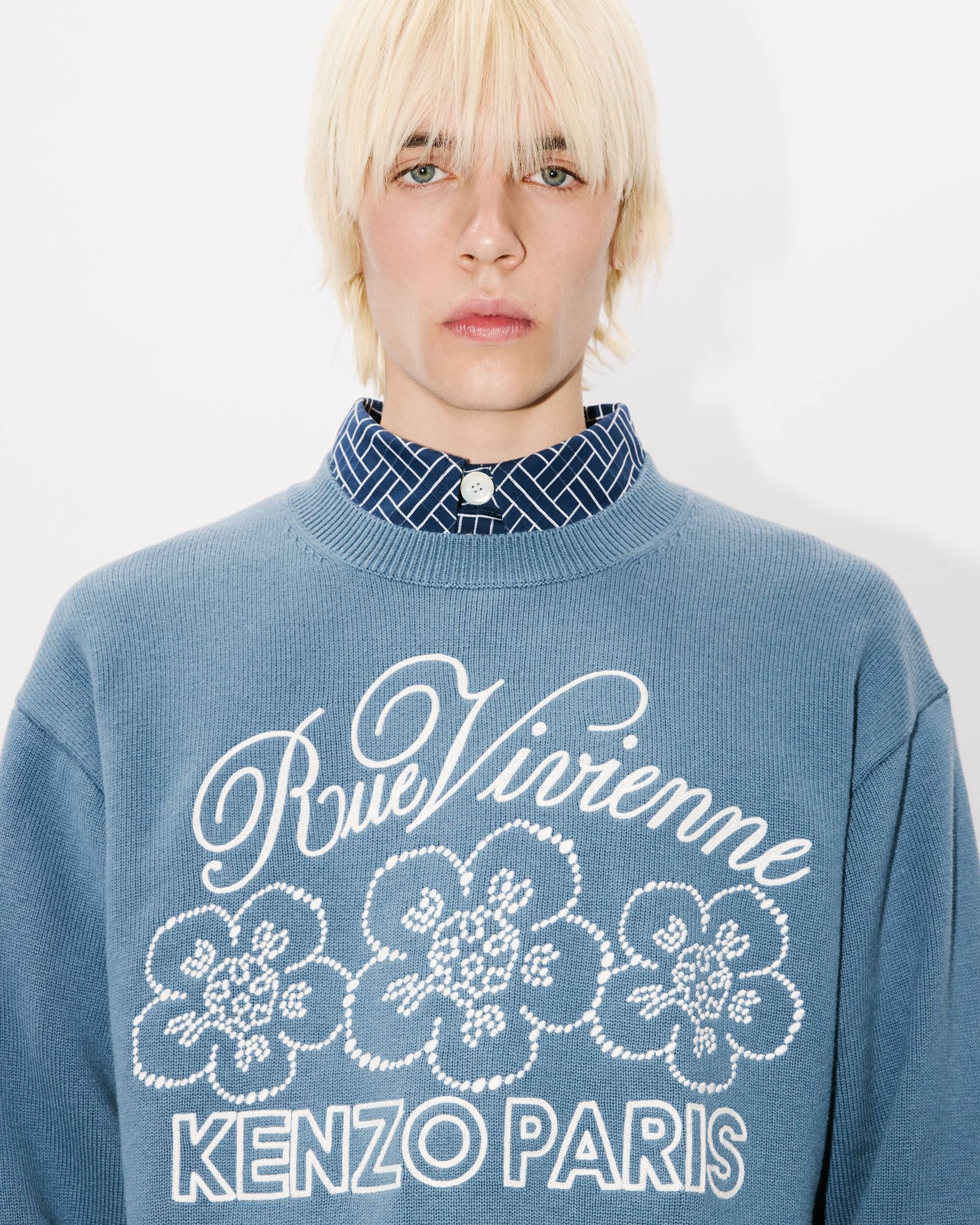 'KENZO Constellation' genderless embroidered jumper in wool and cotton - 10