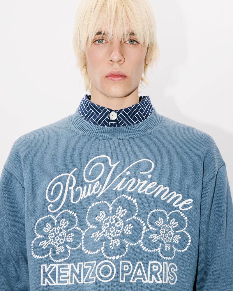 'KENZO Constellation' genderless embroidered jumper in wool and cotton 10