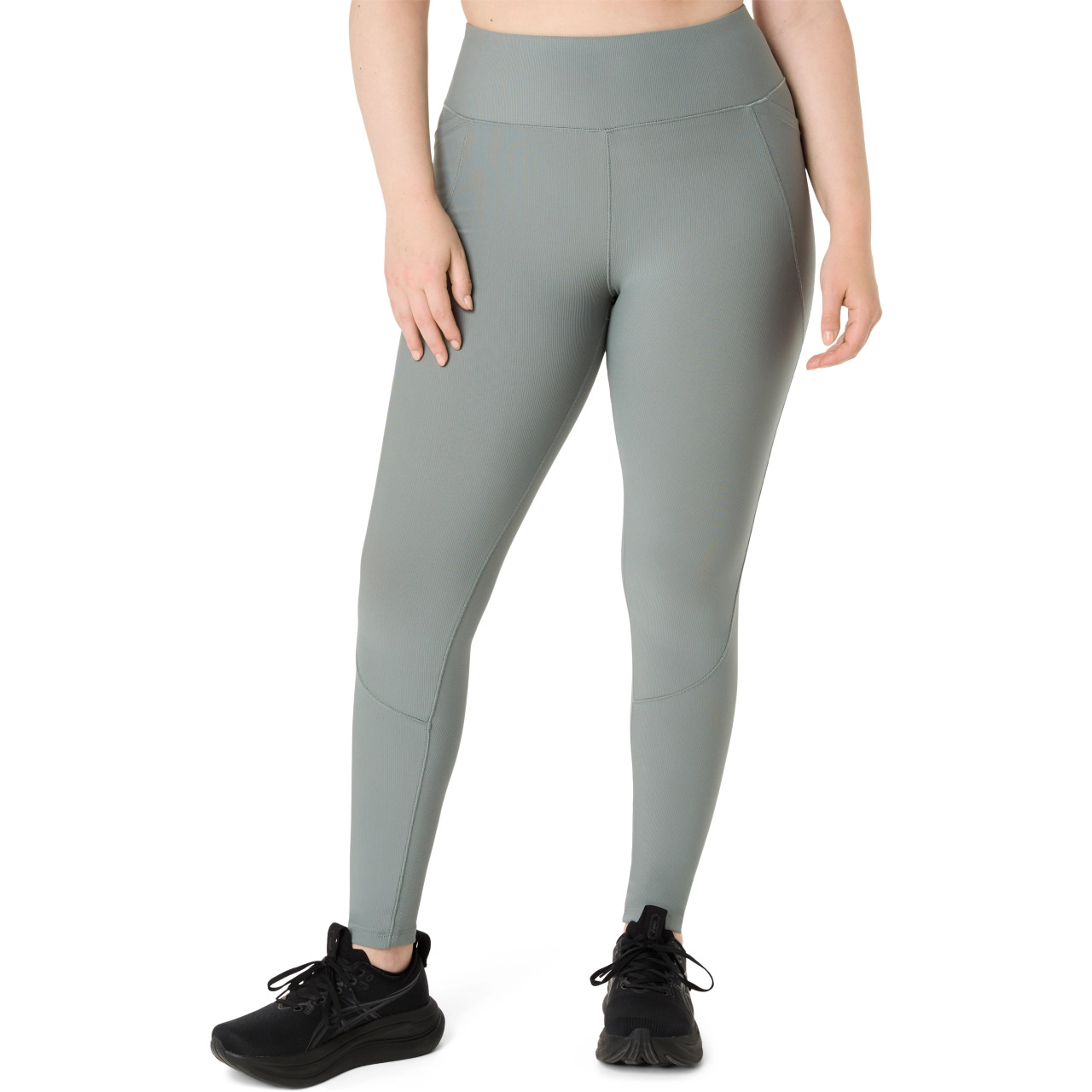 WOMEN'S RIB HIGH WAIST  7/8 TIGHT - 1