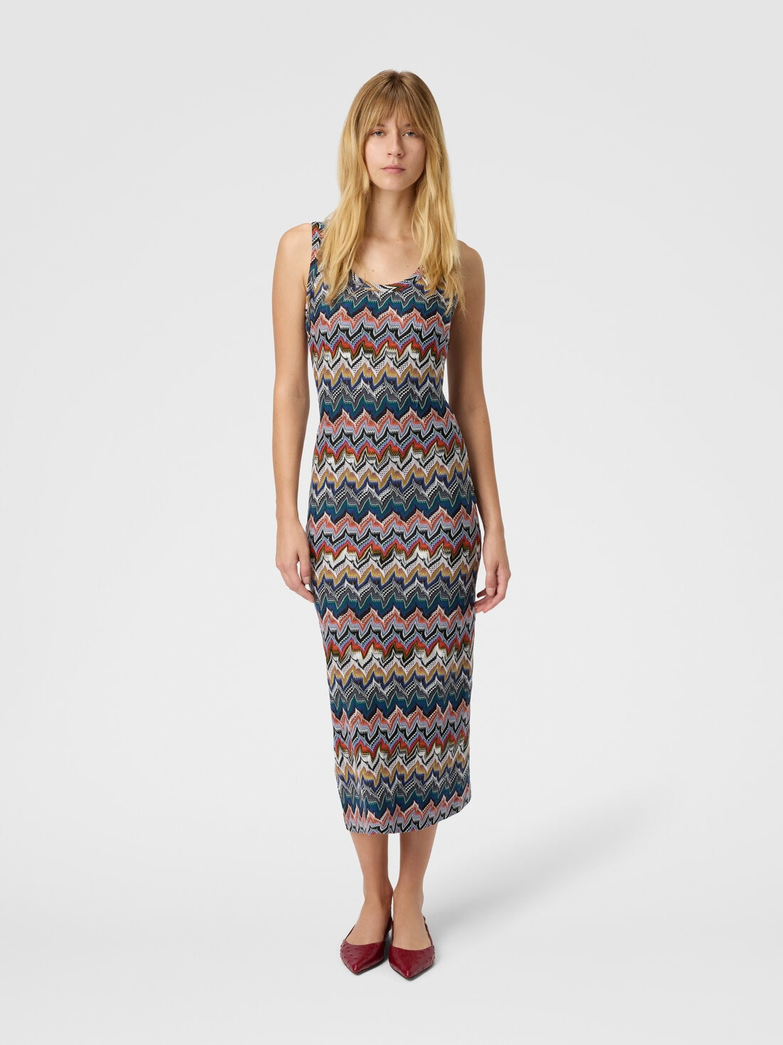 Long lace slip dress - 2