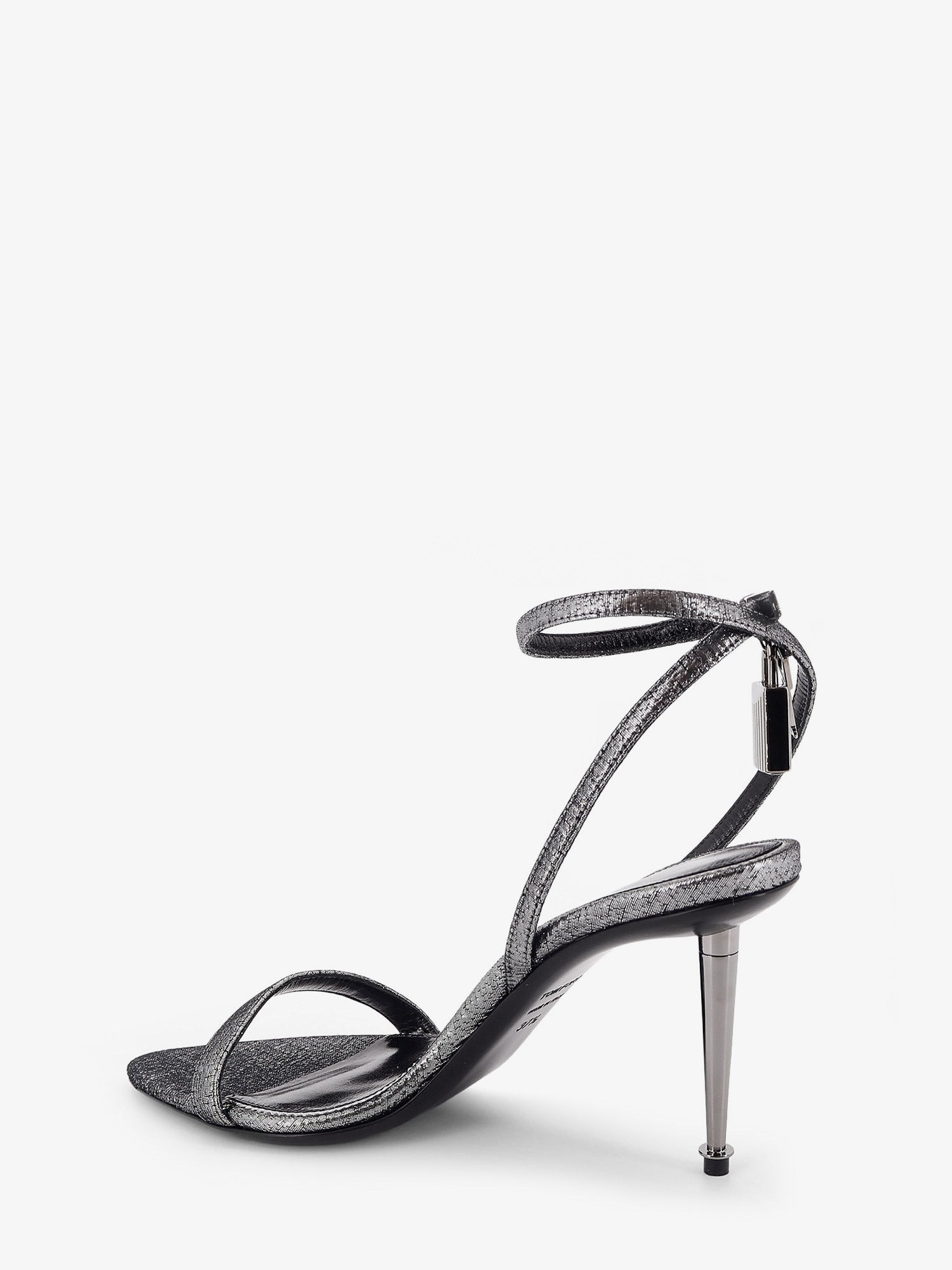 LAMINATED HEELED SANDALS WITH LAMINATED EFFECT - 3