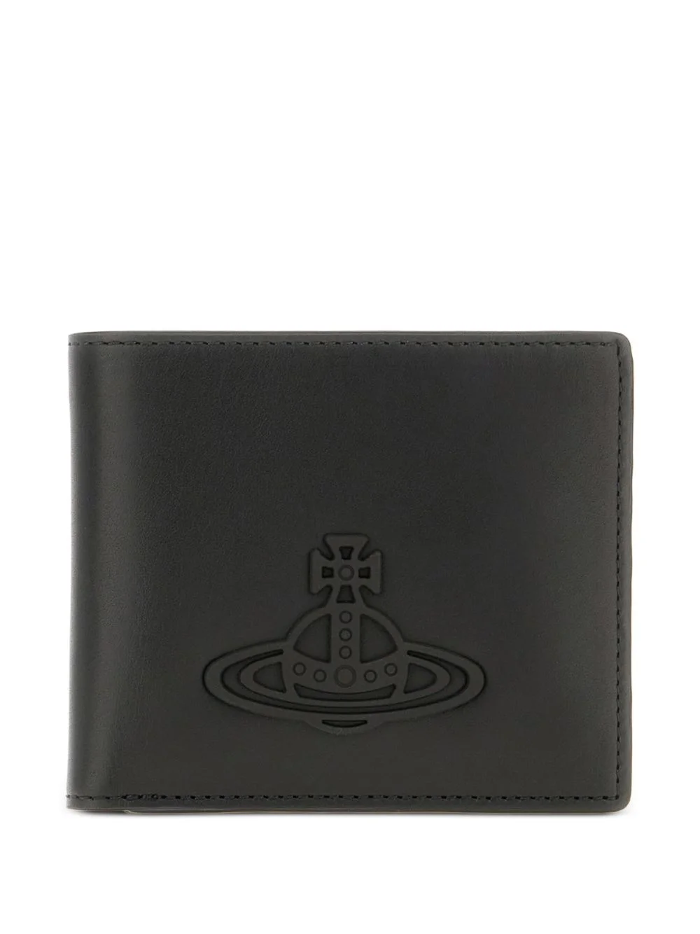 Orb-embossed leather wallet - 1