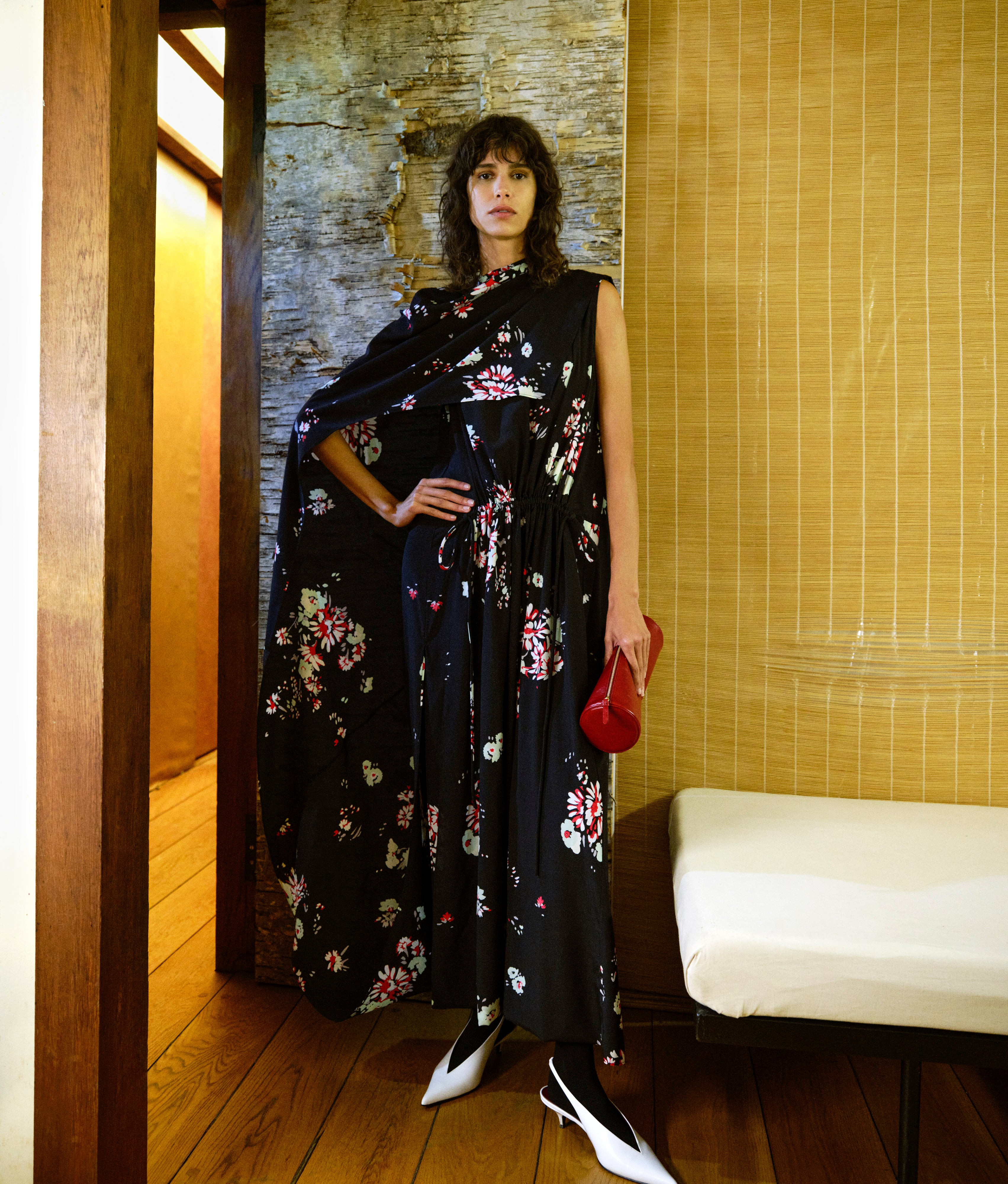 Ysabelle Dress in Printed Silk Viscose - 6