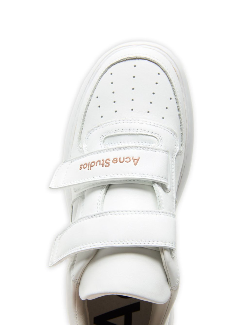 touch-strap leather sneakers 4