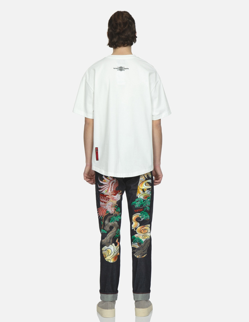 EAGLE-PATTERN DAICOCK EMBROIDERY SLIM-FIT JEANS #2010 5