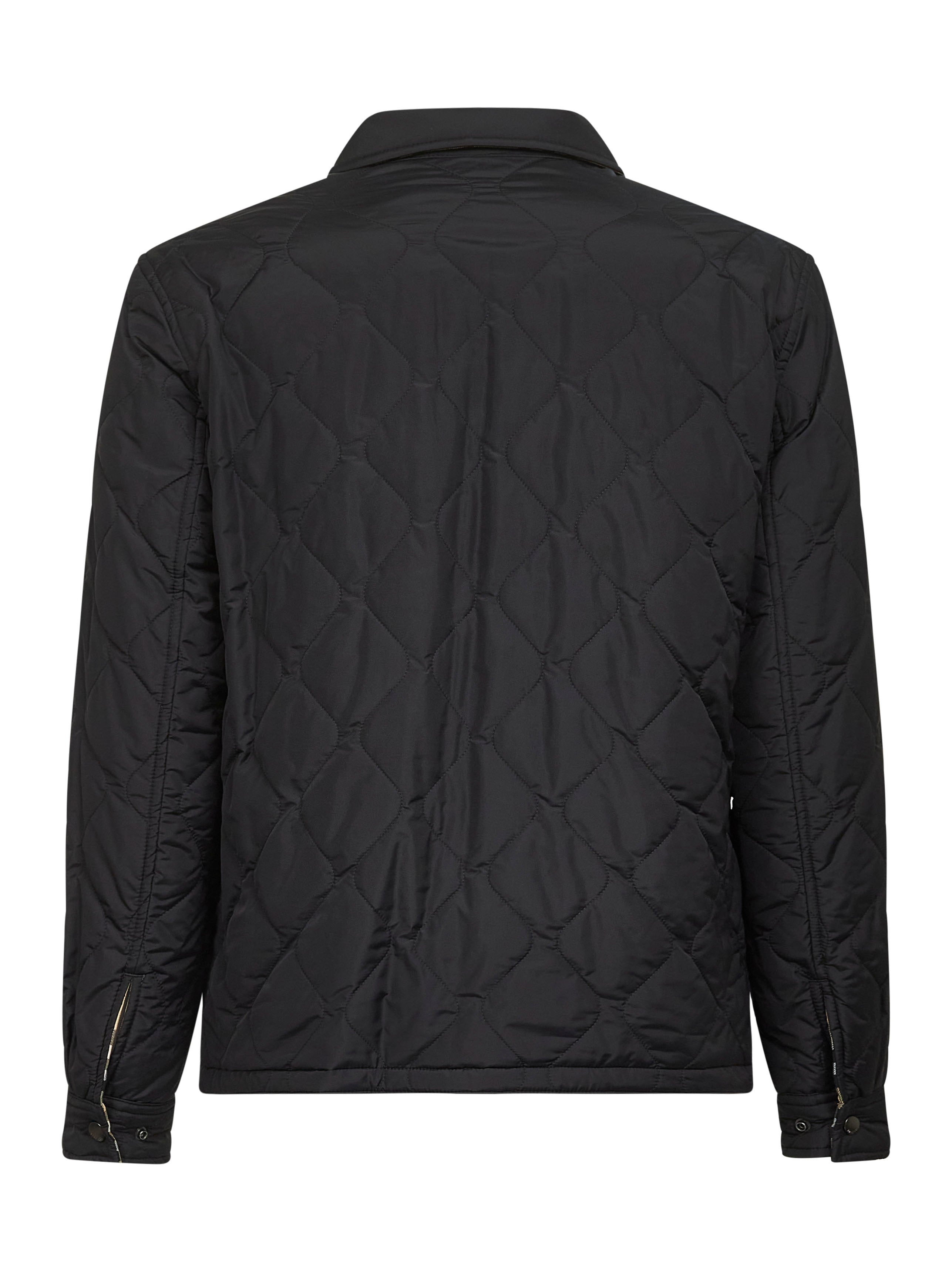 Black quilted nylon reversible overshirt - 2