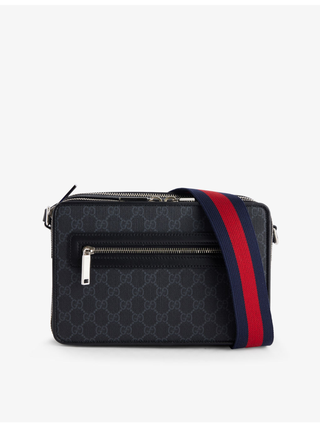 GG-Monogram Coated-Canvas Cross-Body Bag - 1