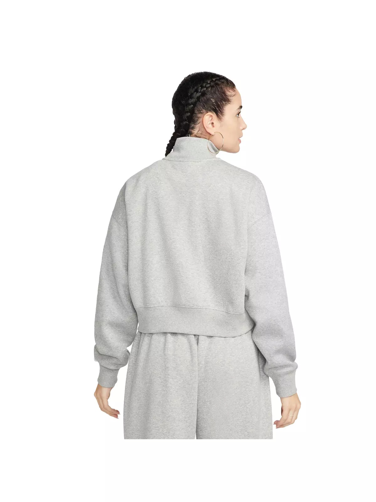 Nike Women's Sportswear Phoenix Fleece Oversized 1/2-Zip Crop Sweatshirt - 2