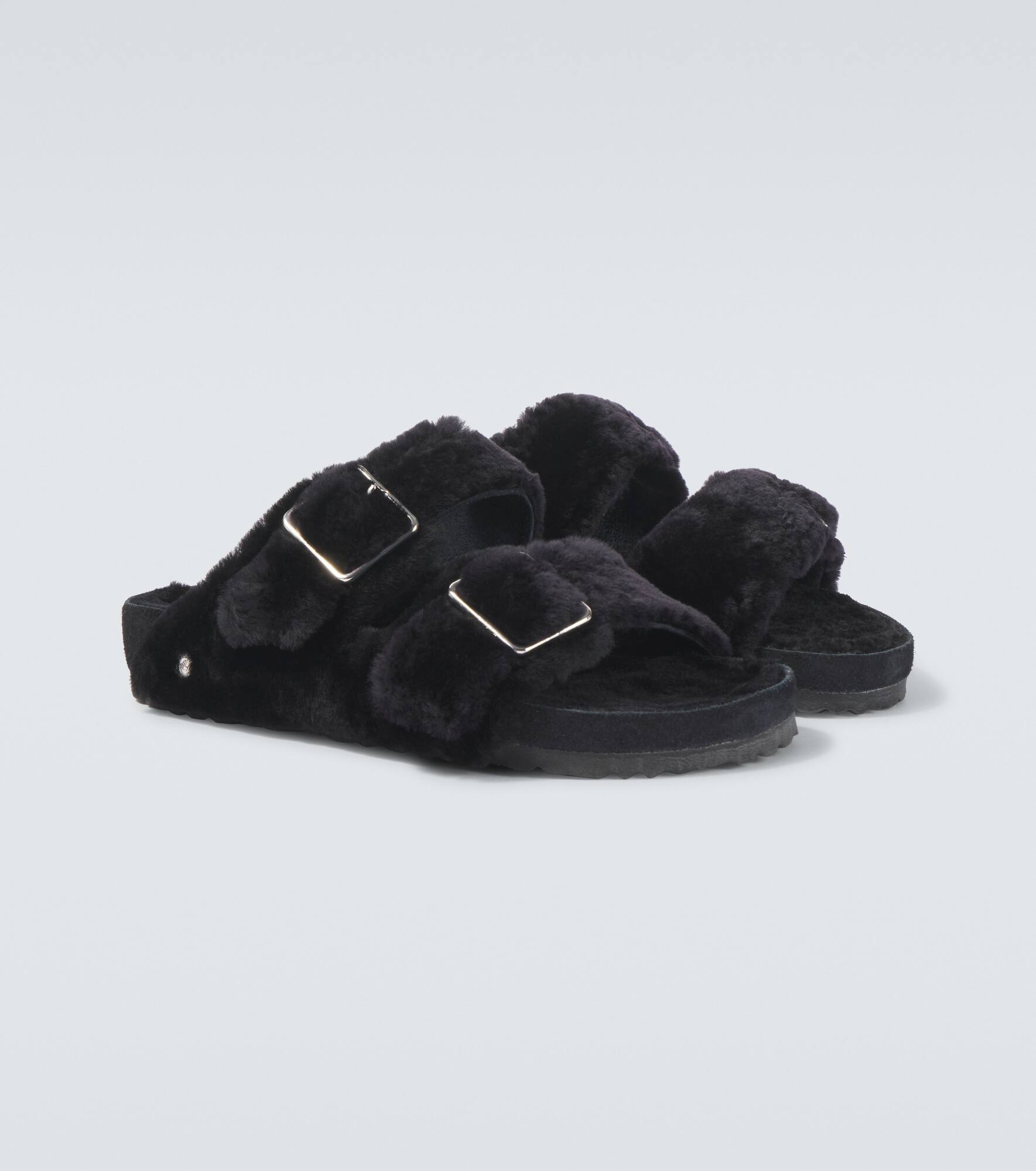 Arizona 1774 shearling-lined suede sandals - 5