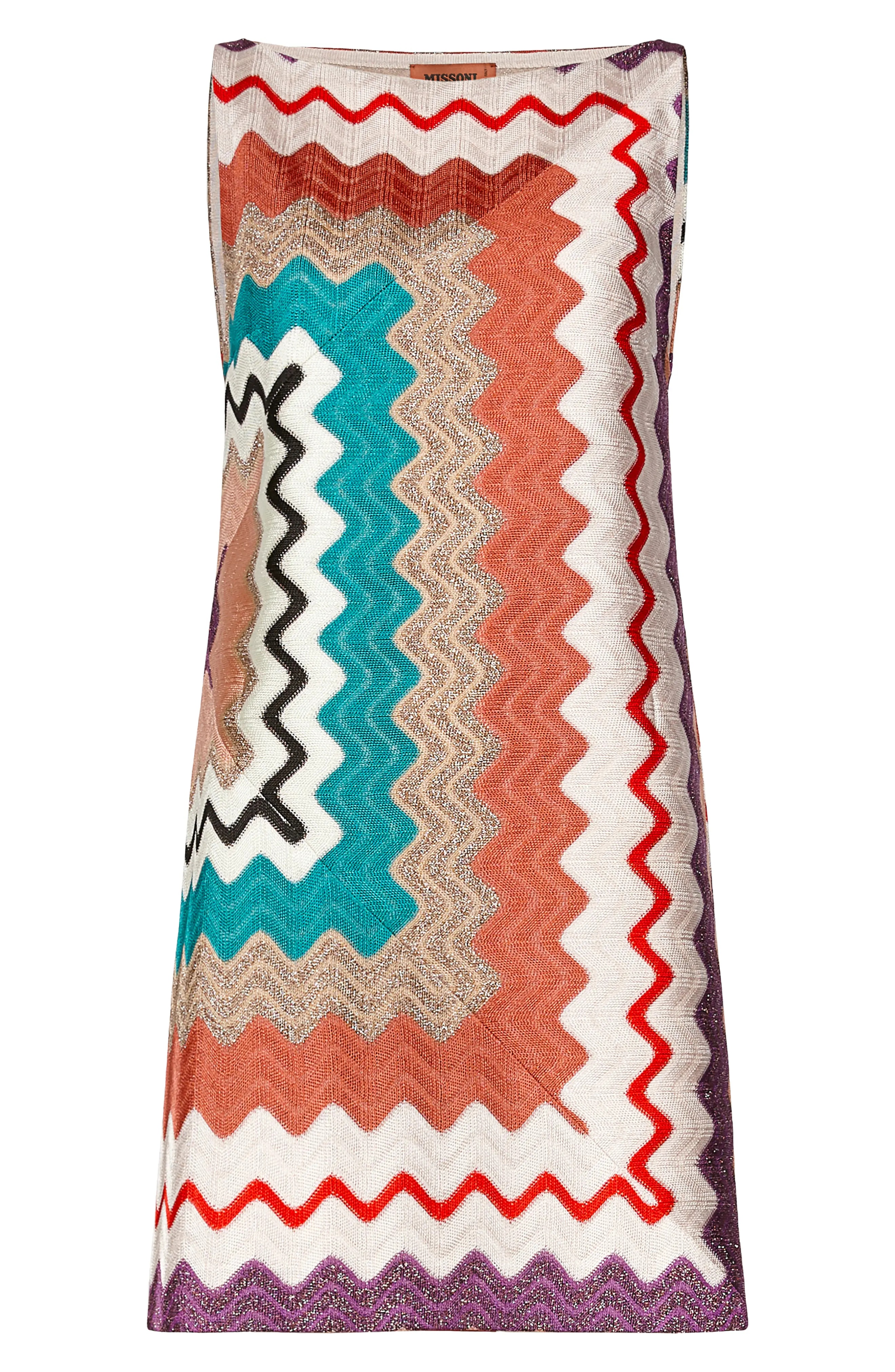 Chevron Strapless Knit Dress - 1