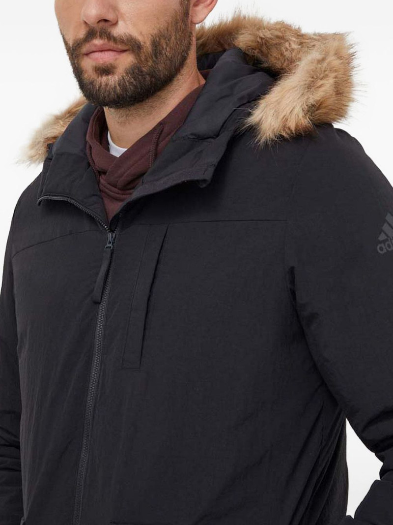 faux-fur hooded parka 5