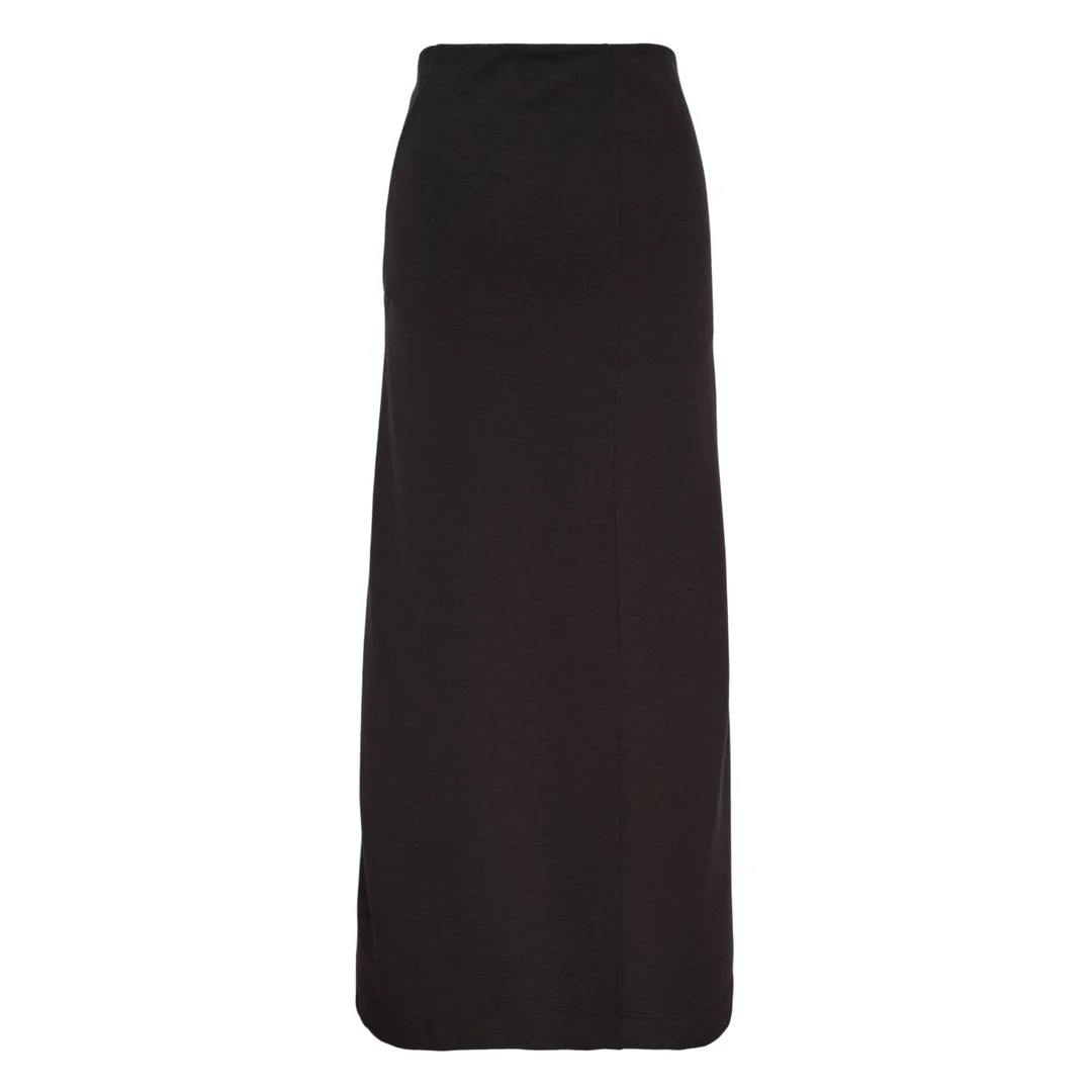 Twisted Hem Maxi Skirt - 1