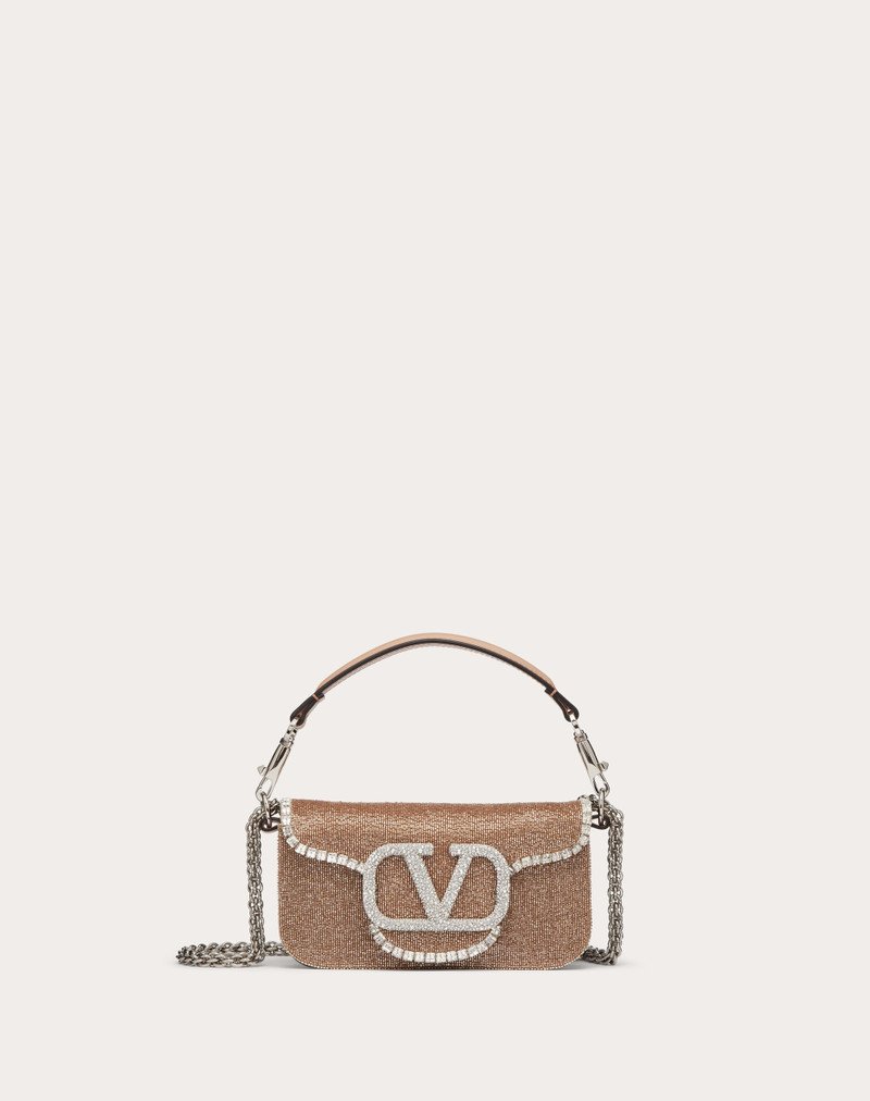 VALENTINO GARAVANI LOCÒ EMBROIDERED SMALL SHOULDER BAG 1