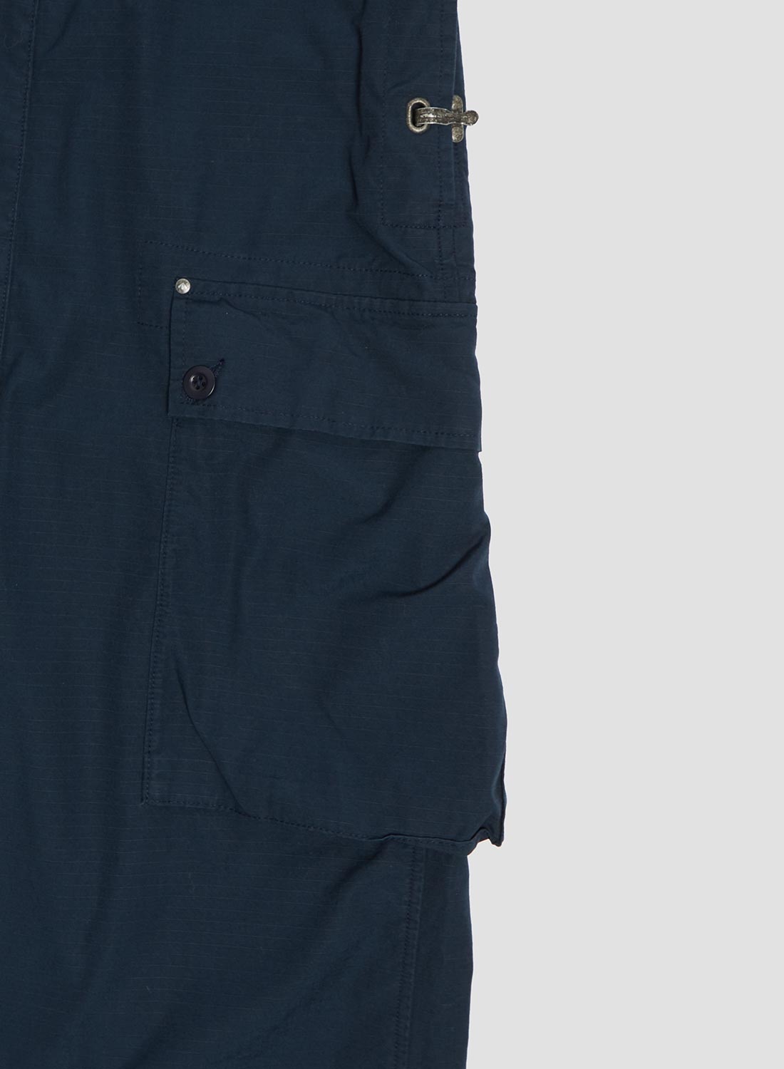 Naval Dungaree in Black Navy (Cotton Ripstop) - 10