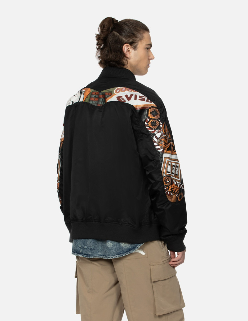 "VIRTUAL VACATION" DAICOCK PRINT LOOSE FIT BOMBER JACKET 7