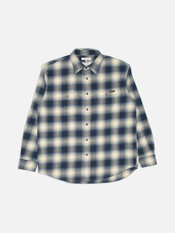Julian Worker Shirt Checked Blue - 1