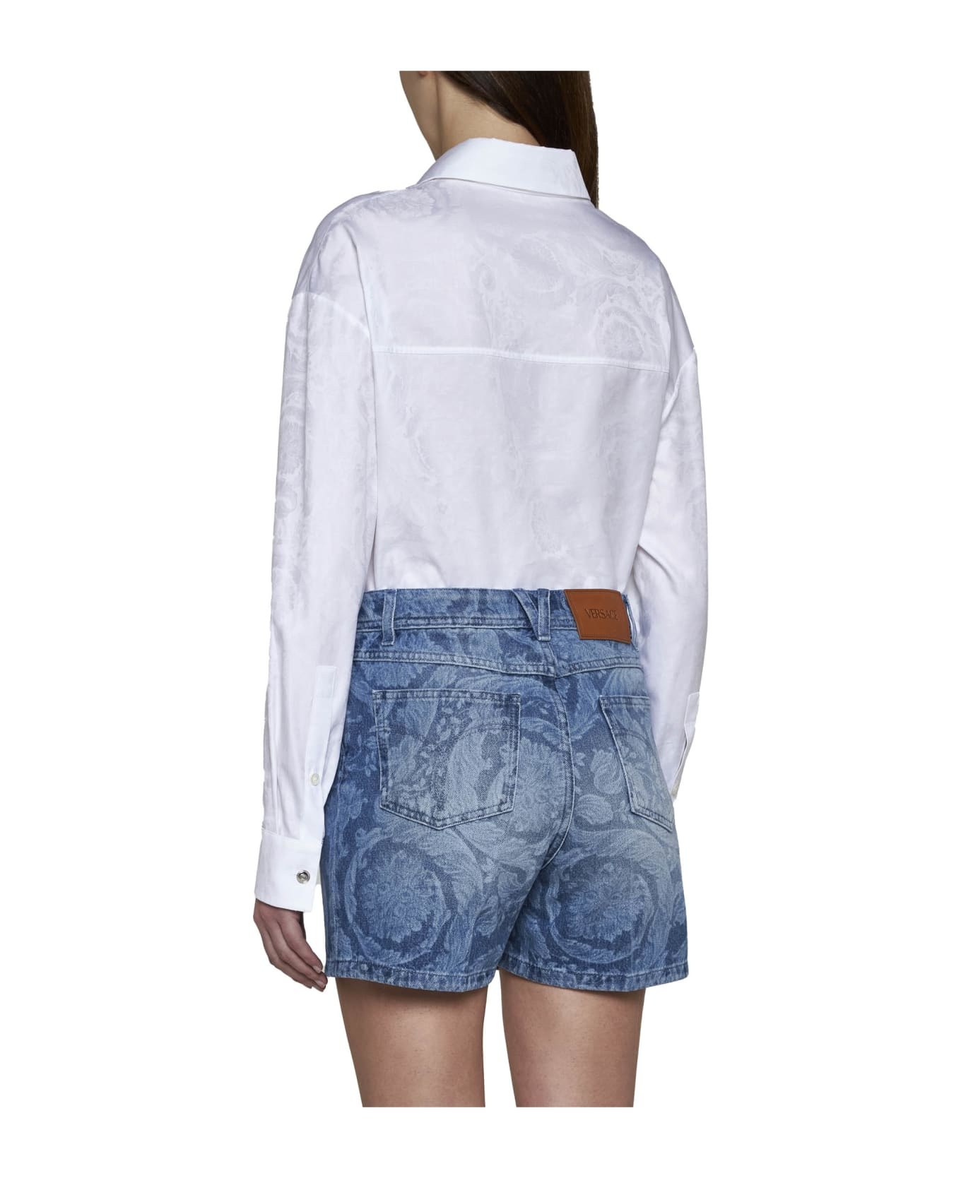 Slim Fit Denim Shorts - 4