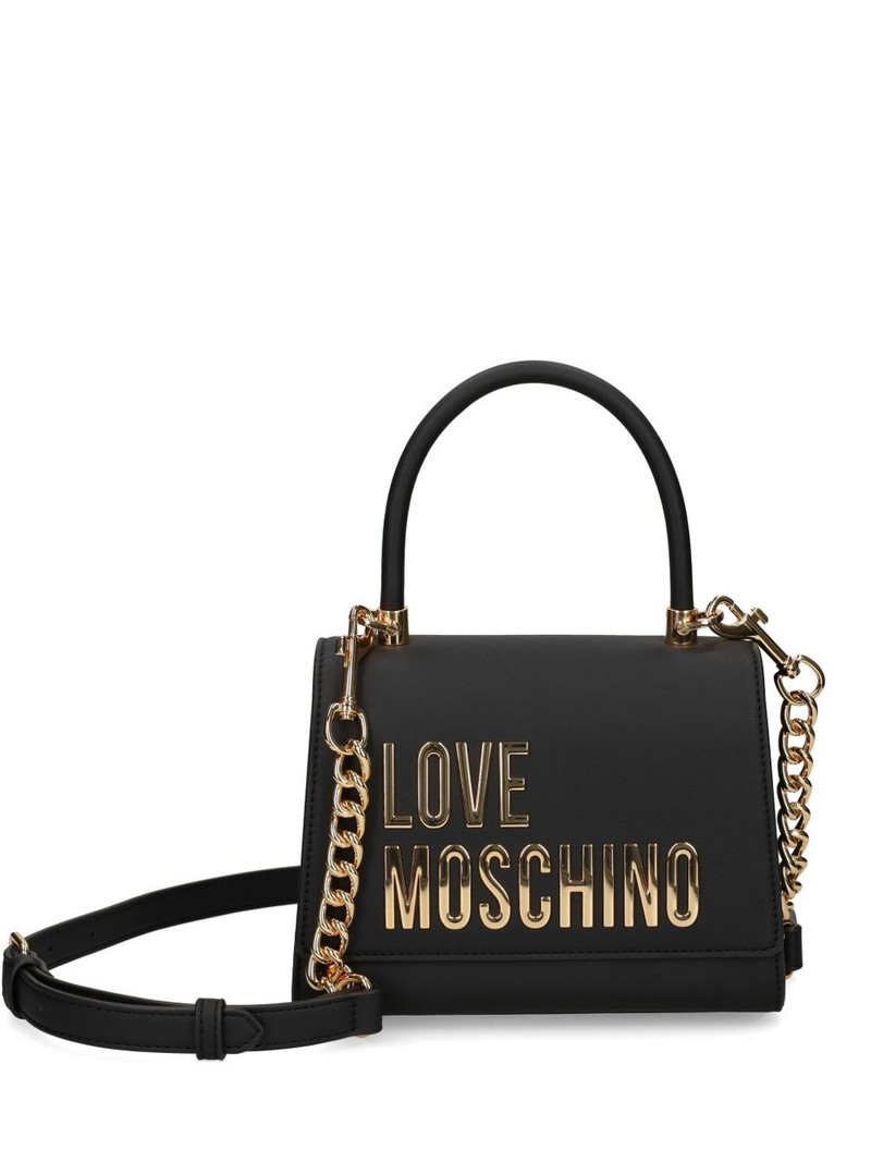 logo-lettering tote bag 1