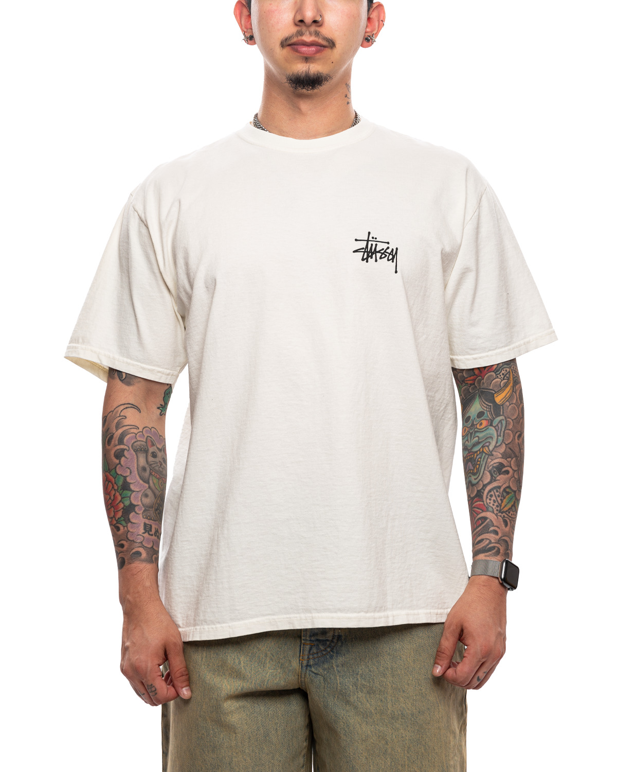Stüssy Basic Stussy Pigment Dyed Tee 'Natural' | likelihood