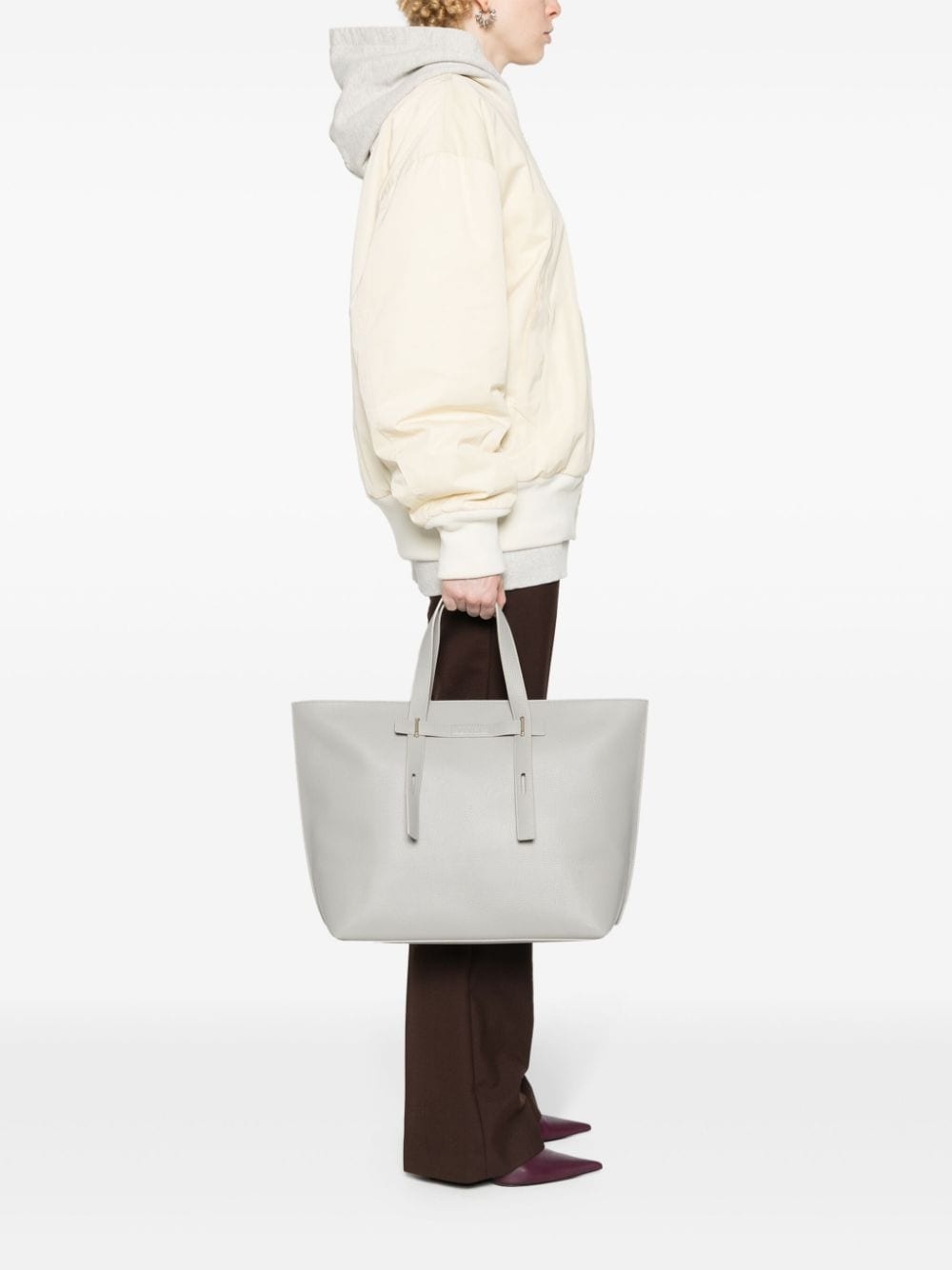 large Giove leather tote bag - 2