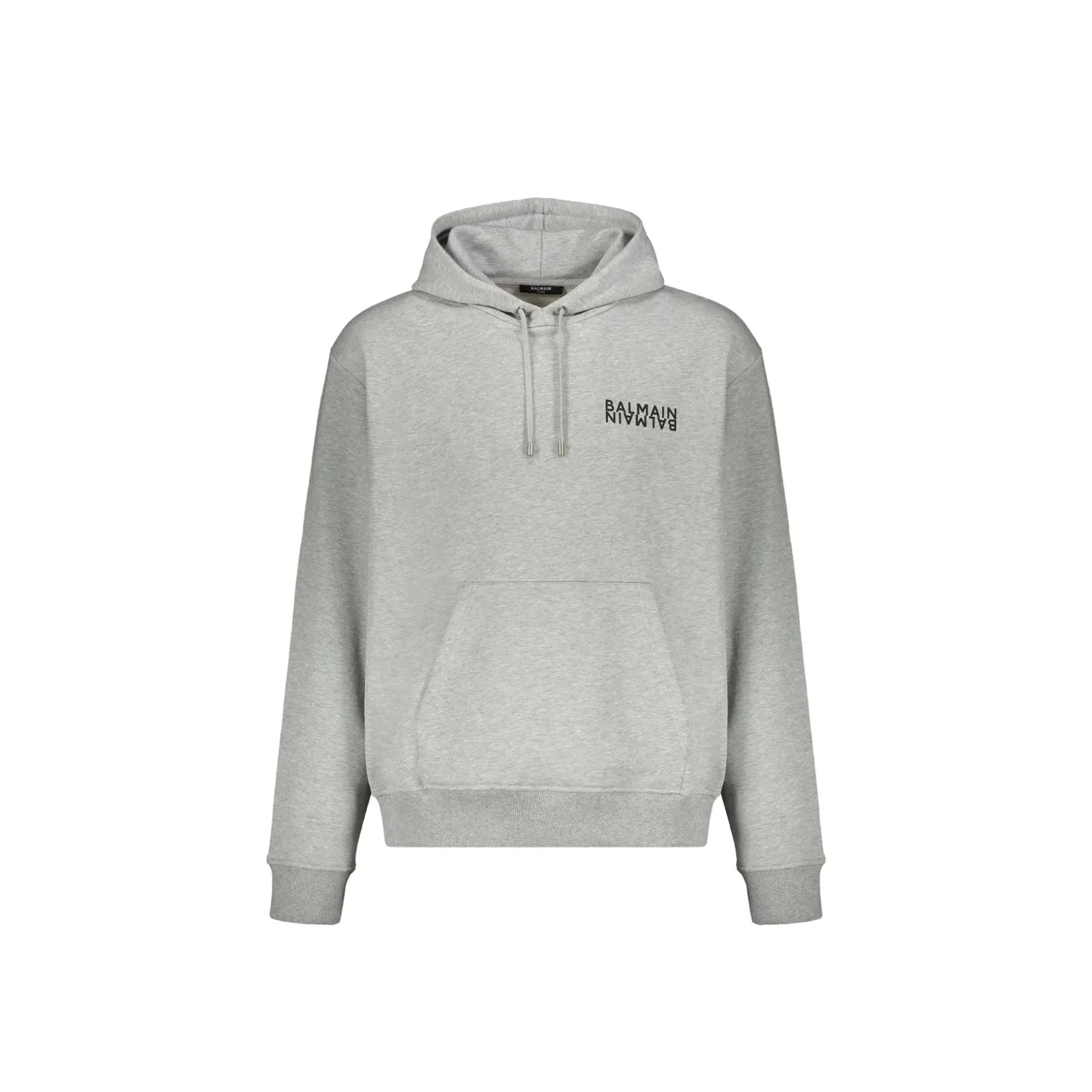 Balmain Logo Motif Hoodie Men - 1