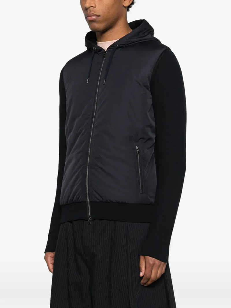 Herno PIQUÉ KNIT AND NYLON JACKET outlook