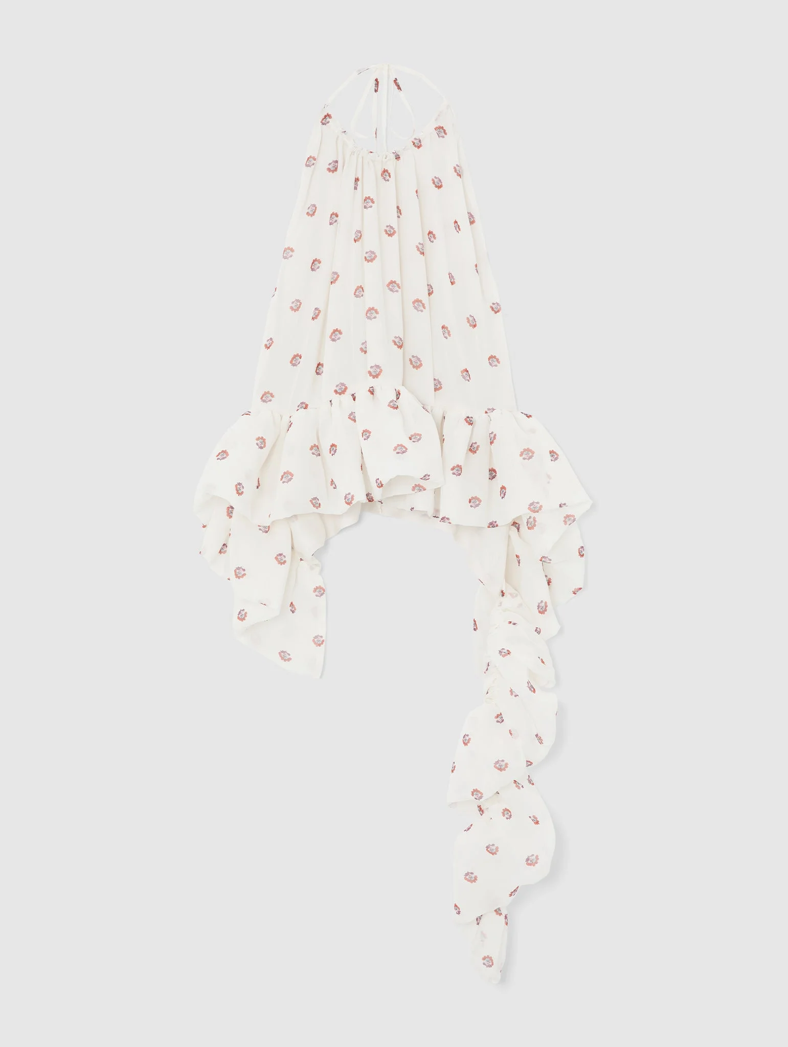 TAMARA PEPLUM TOP SILK PRINT - 1