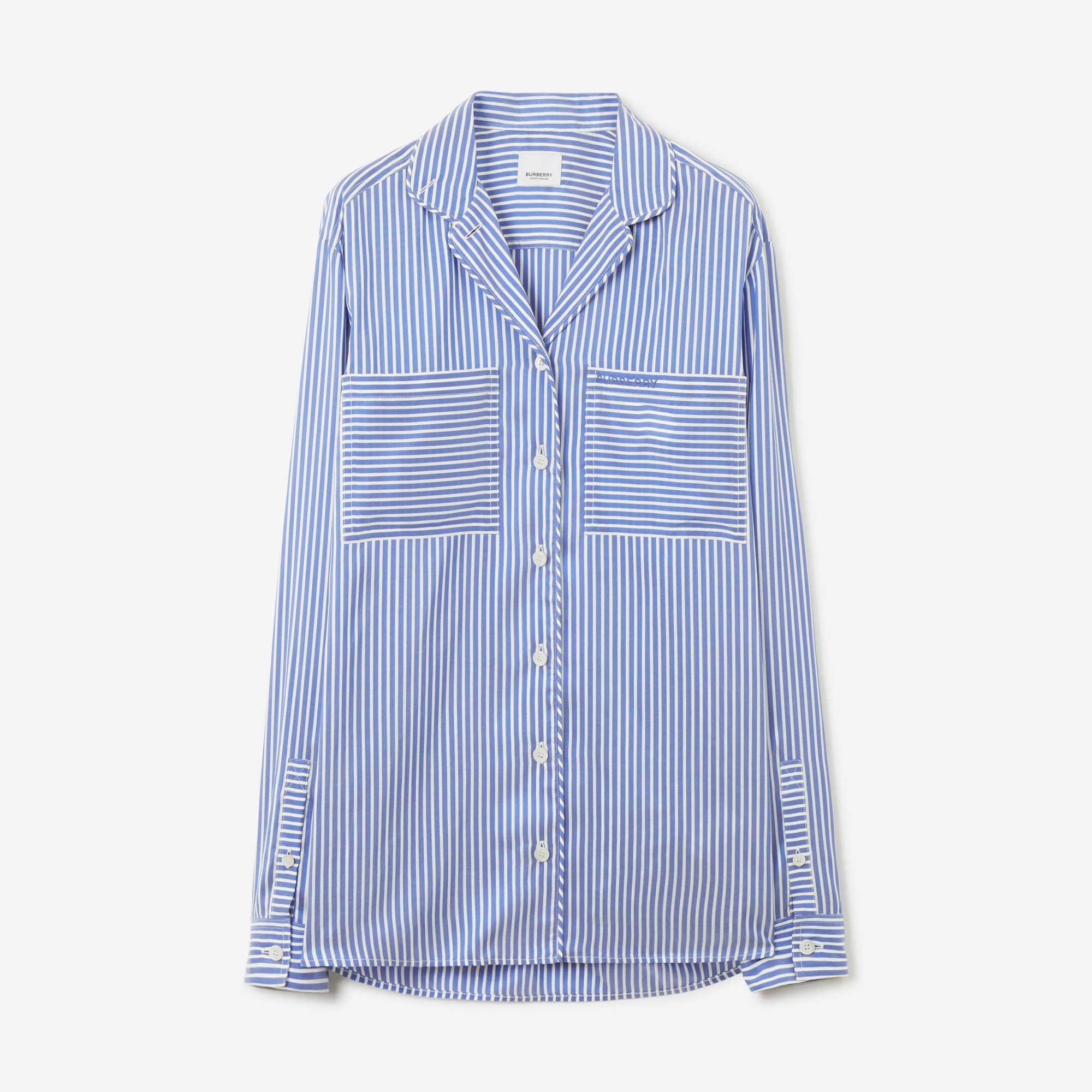 Striped Silk Pyjama Shirt - 1