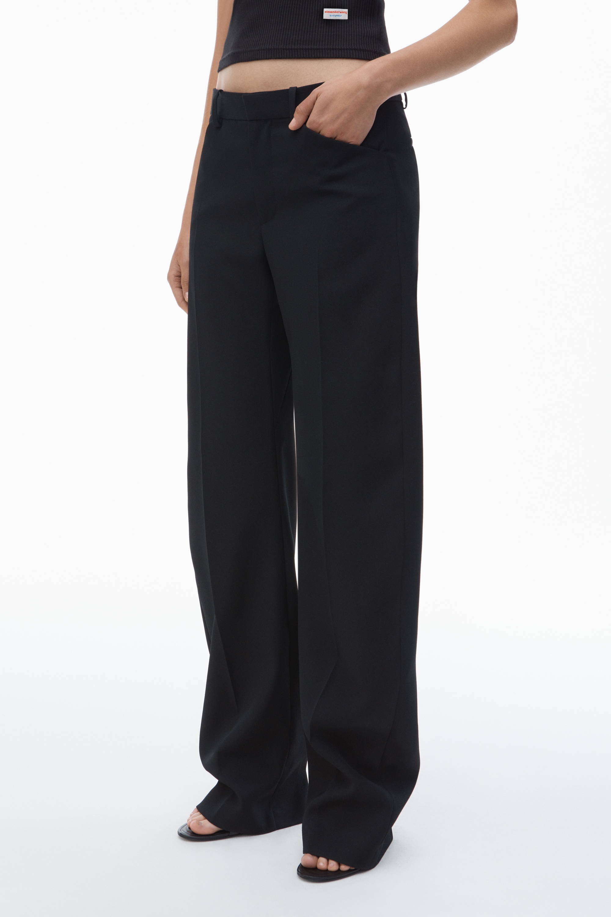 Mid-Rise Tailored Trouser - 3