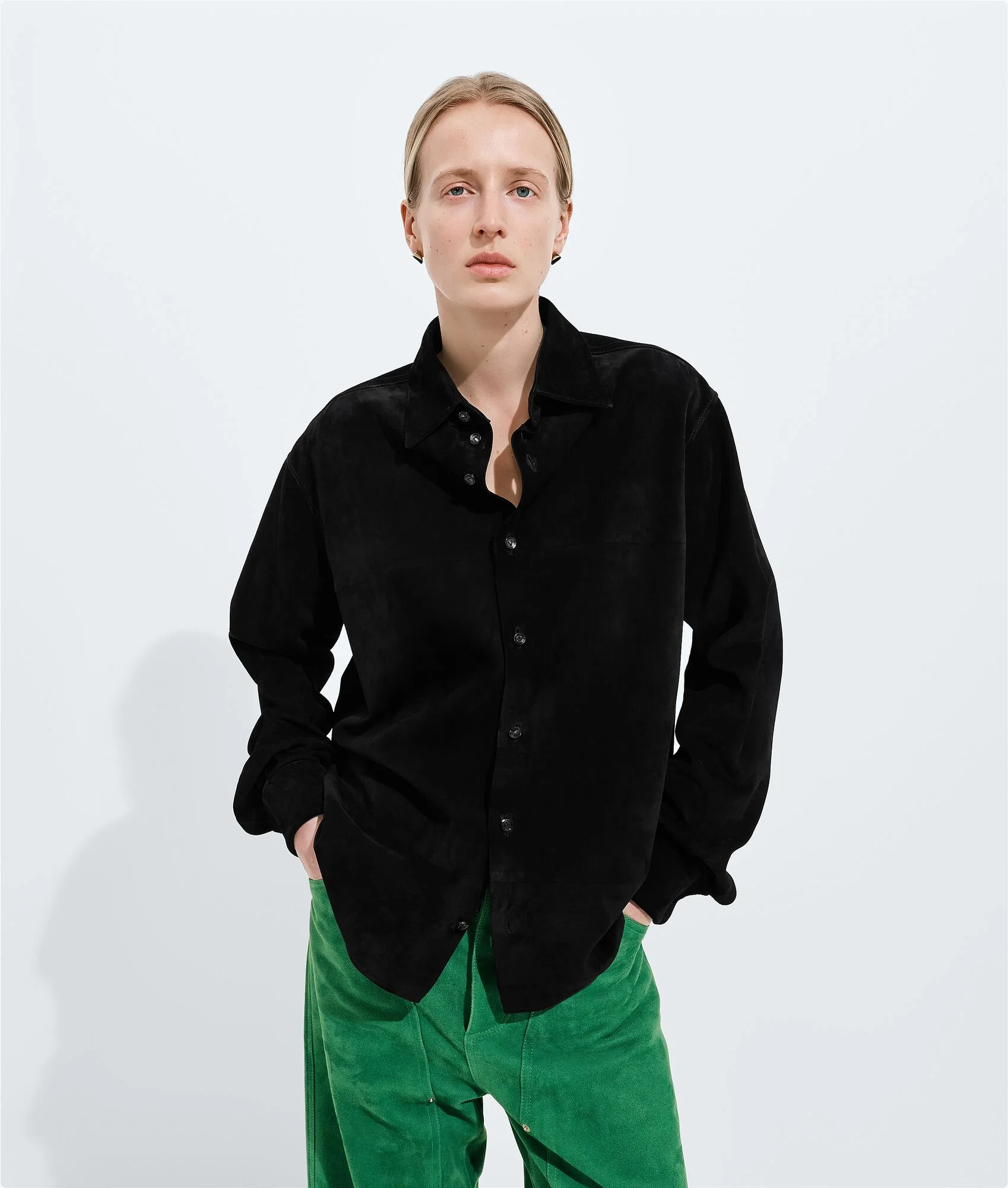 Suede Leather Shirt - 1