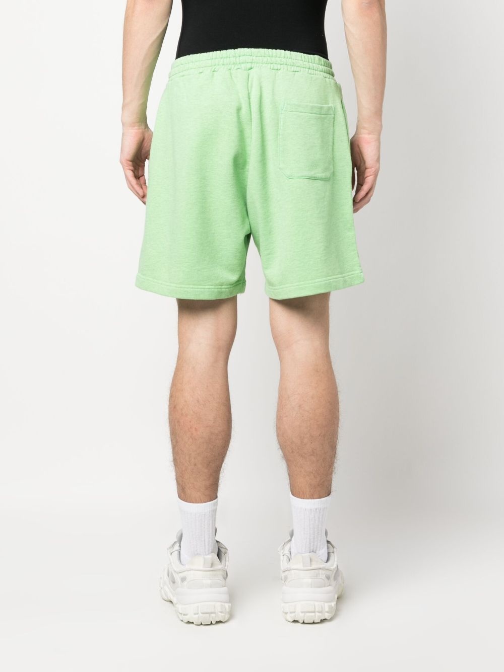 embroidered-logo cotton shorts - 4