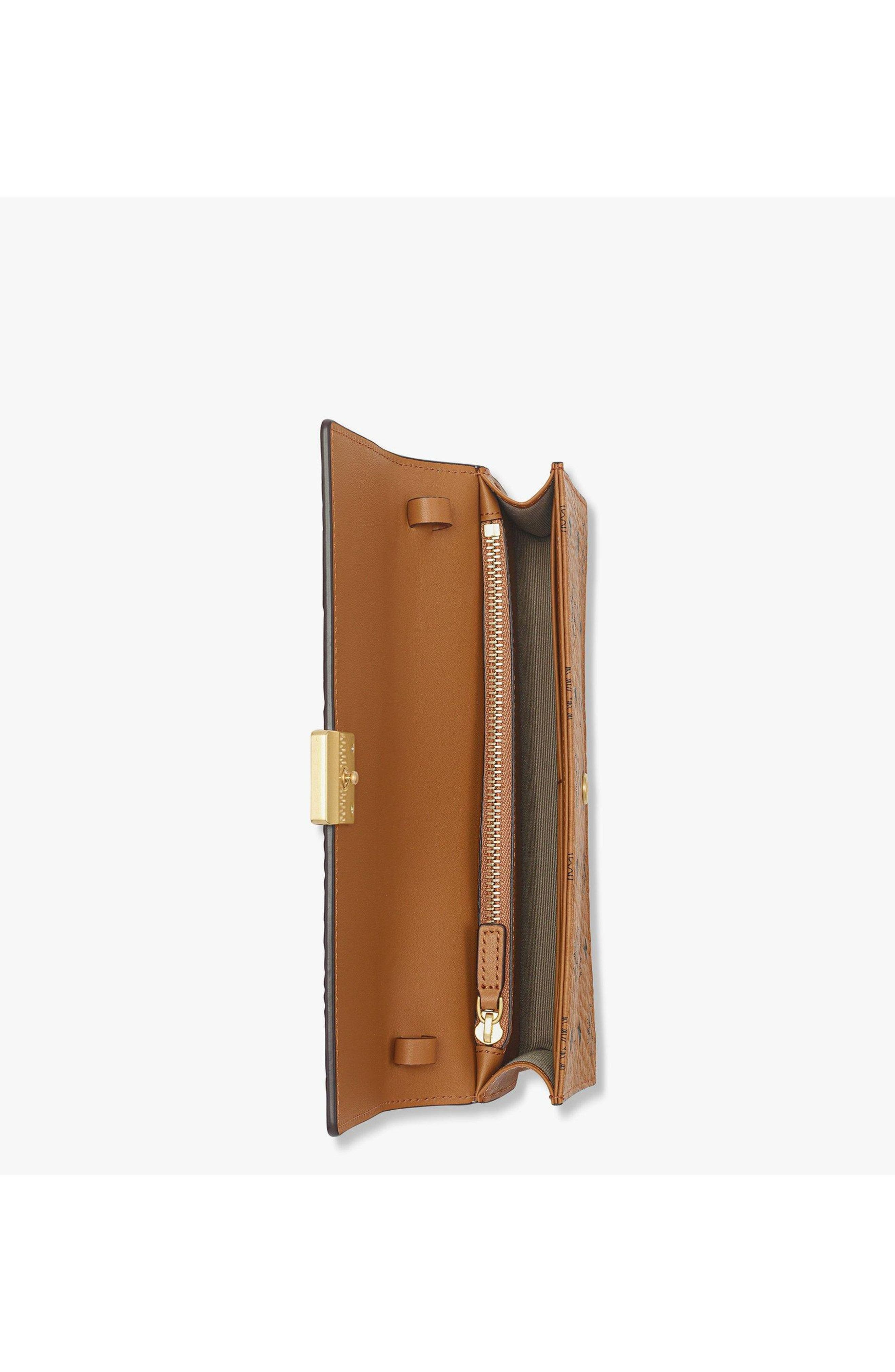 MCM Aren Crossbody Wallet in Visetos in Cognac at Nordstrom - 2