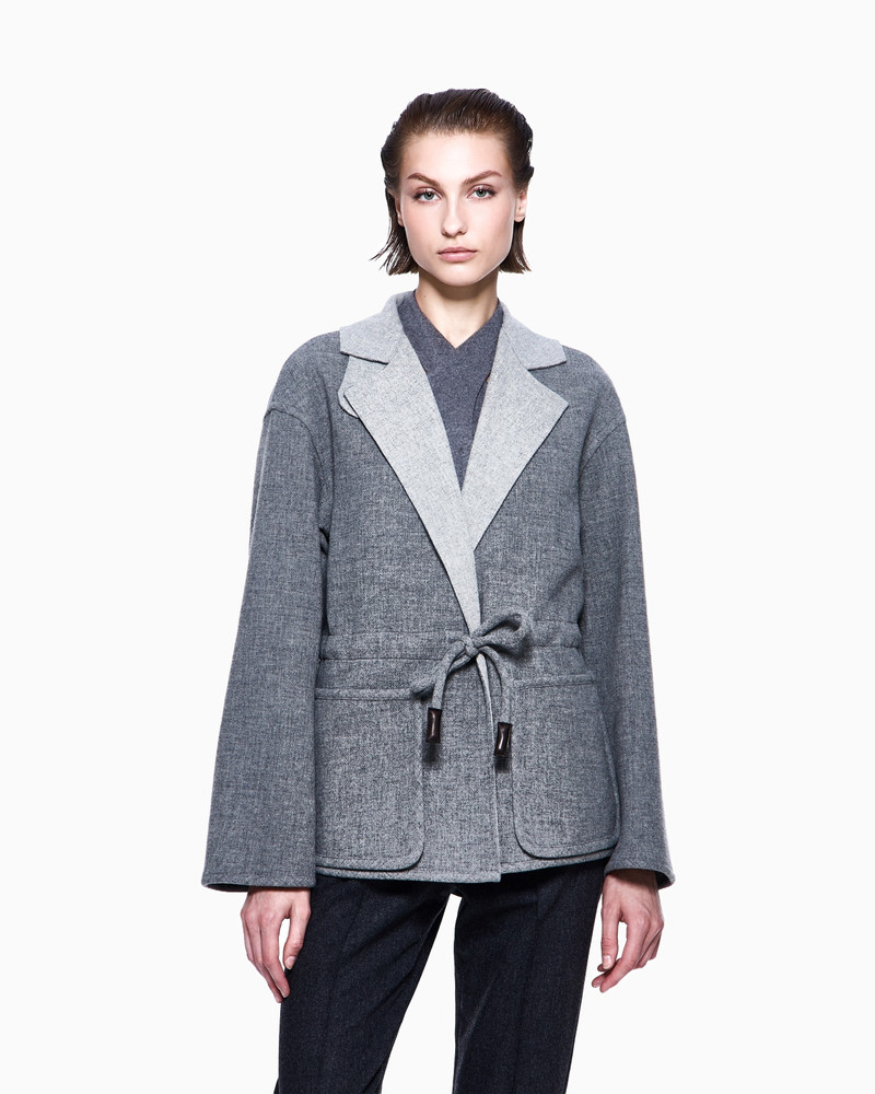 GIORGIO ARMANI SINGLE-BREASTED JACKET IN WOOL AND CASHMERE DOUBLE CLOTH outlook