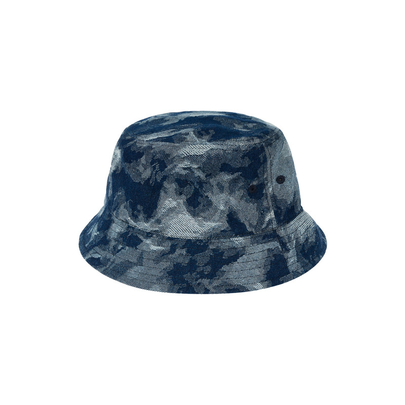PALACE P STAR BUCKET HAT STONEWASH DENIM outlook