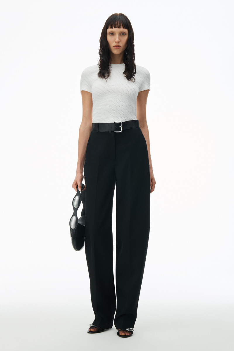Alexander Wang logo jacquard short sleeve baby tee outlook