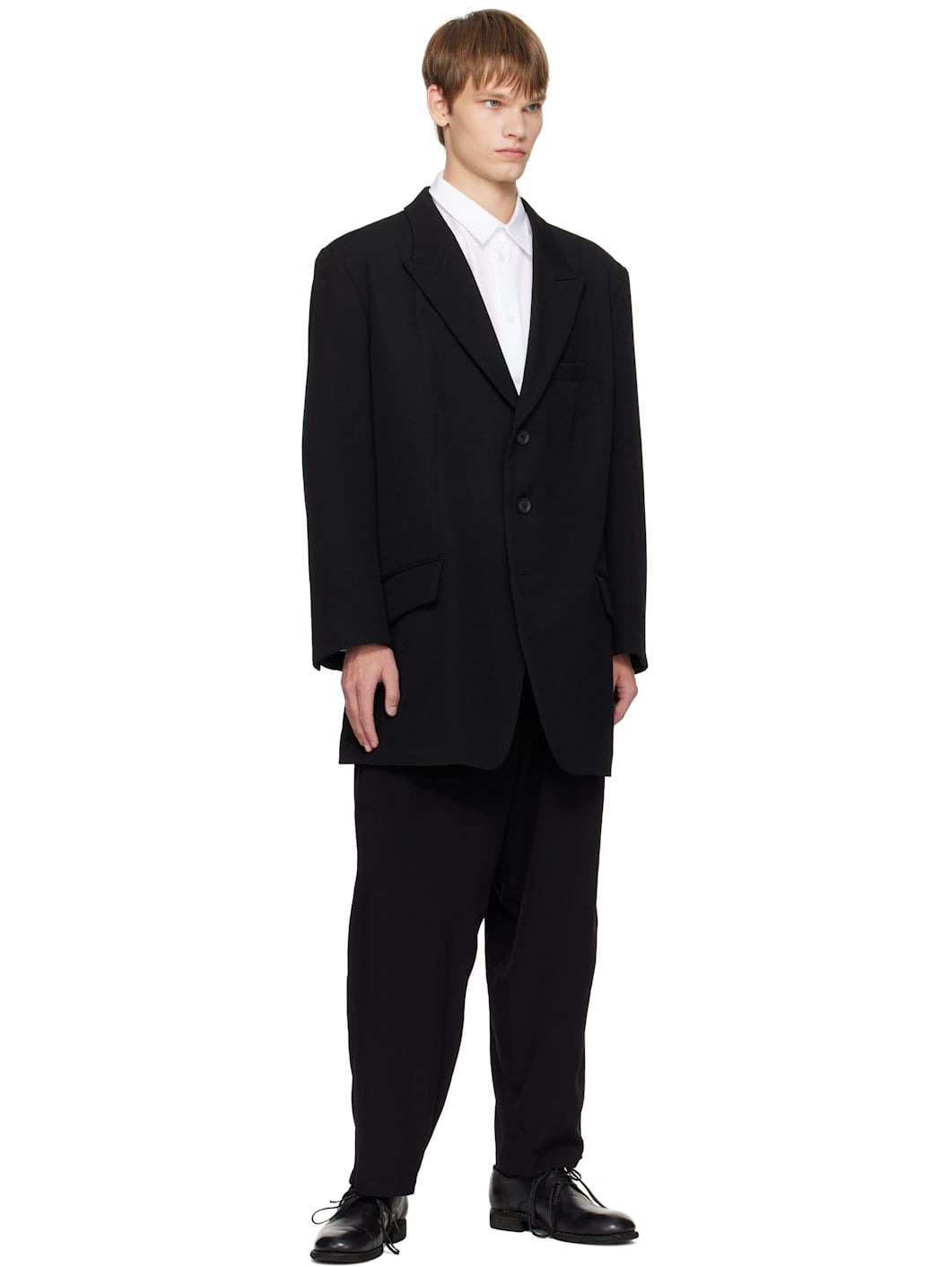 Black Tuxedo Standard String Trousers - 4