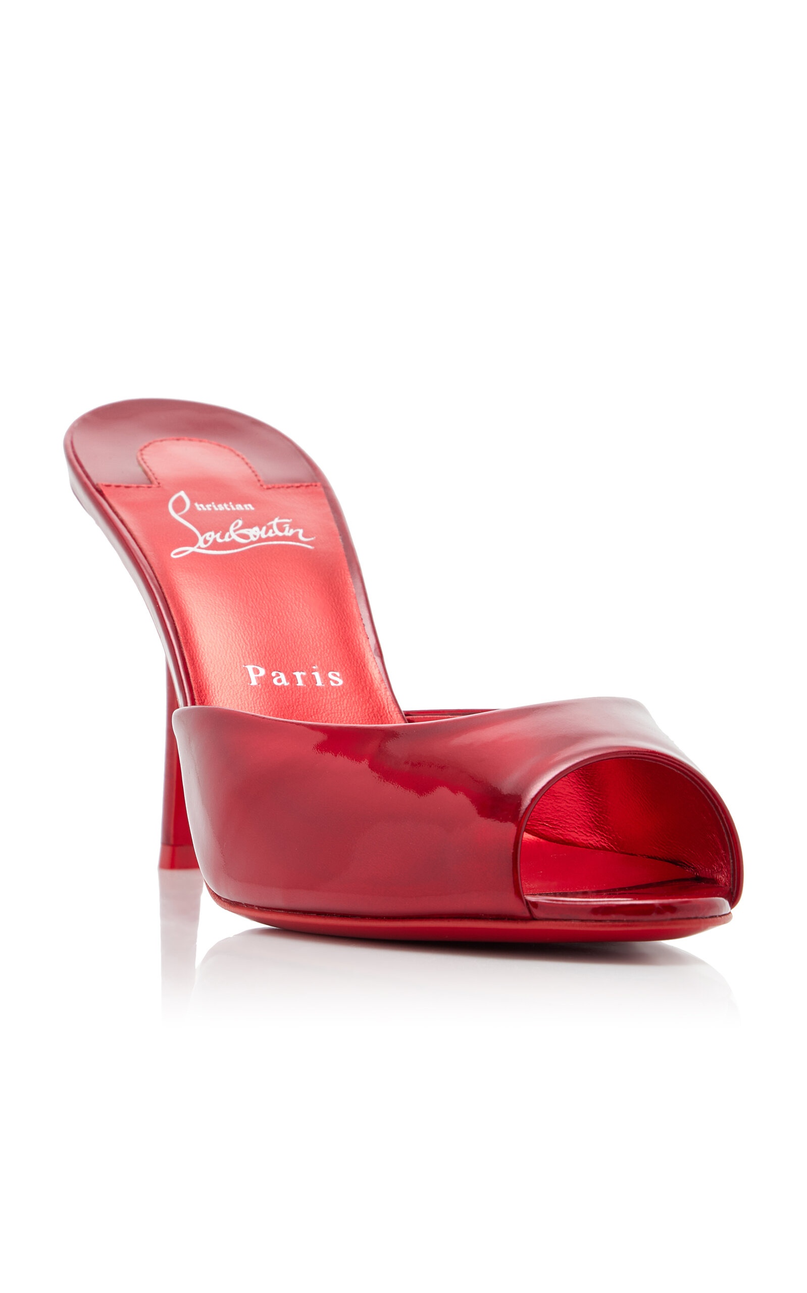 Me Dolly 85mm Patent Leather Mules red - 5