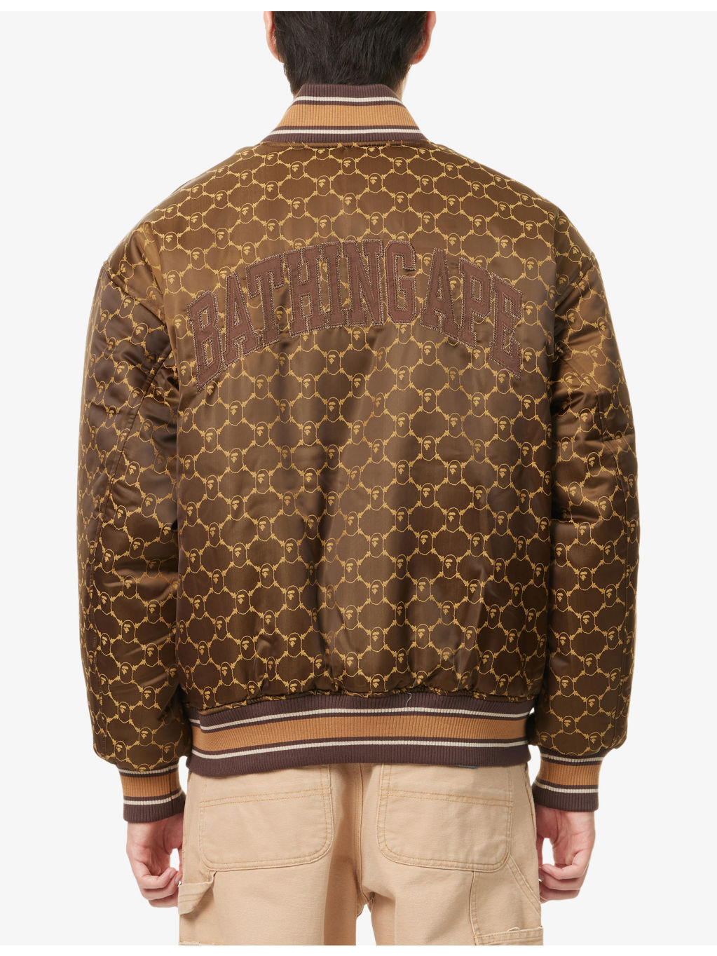 Logo-Print Nylon Bomber Jacket - 4