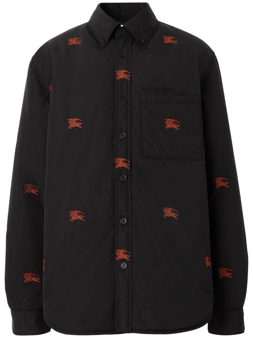 embroidered padded overshirt - 1