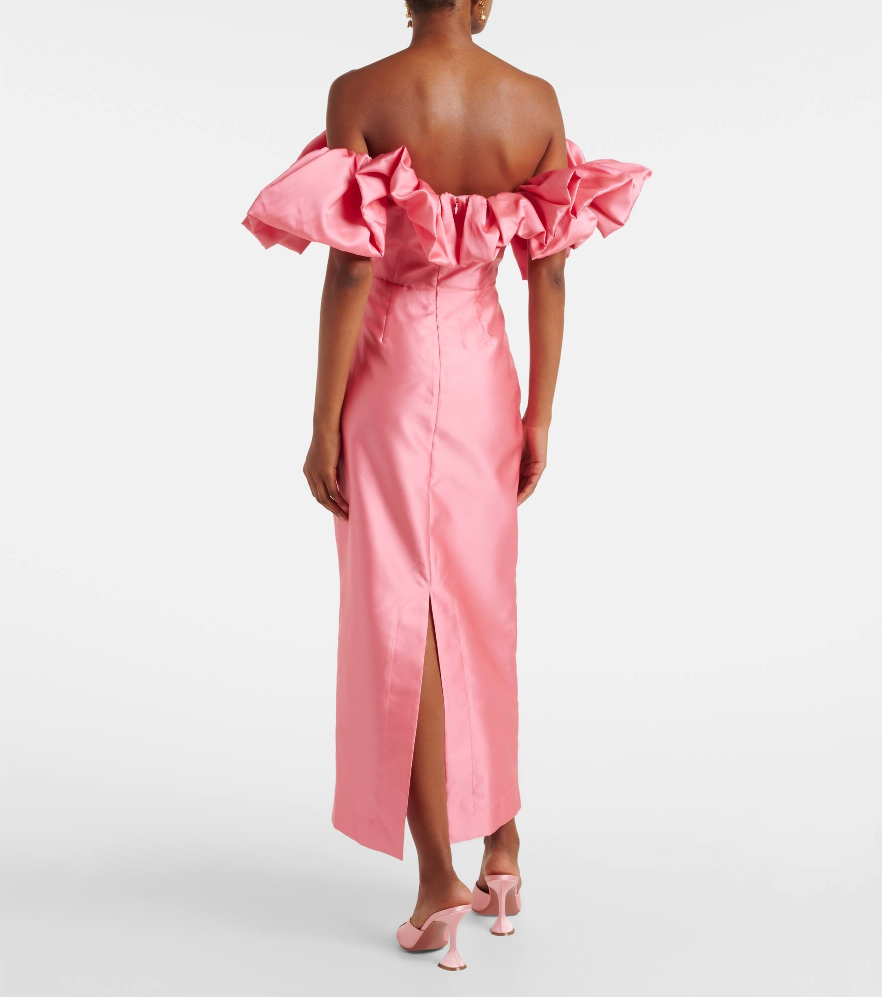 Ruffled off-shoulder gown - 3