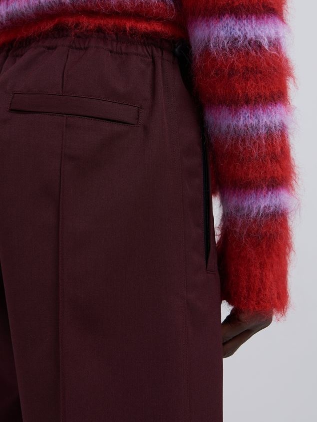 SUSTAINABLE WOOL GABARDINE TROUSERS - 4