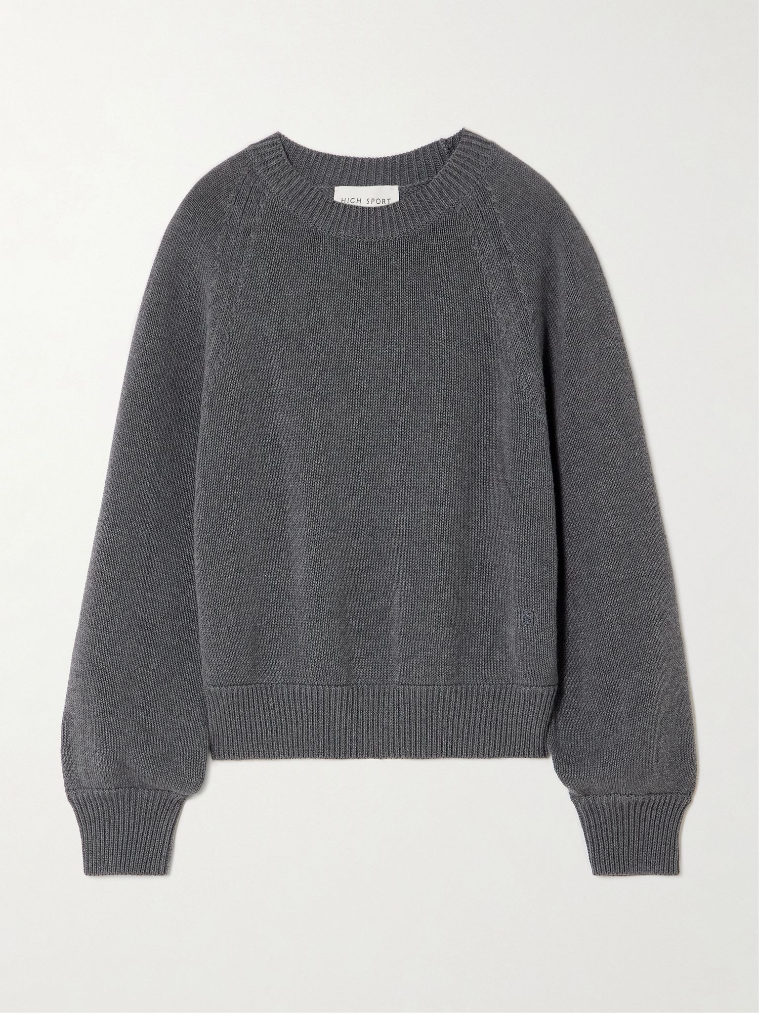 Lara cotton sweater Charcoal - 1
