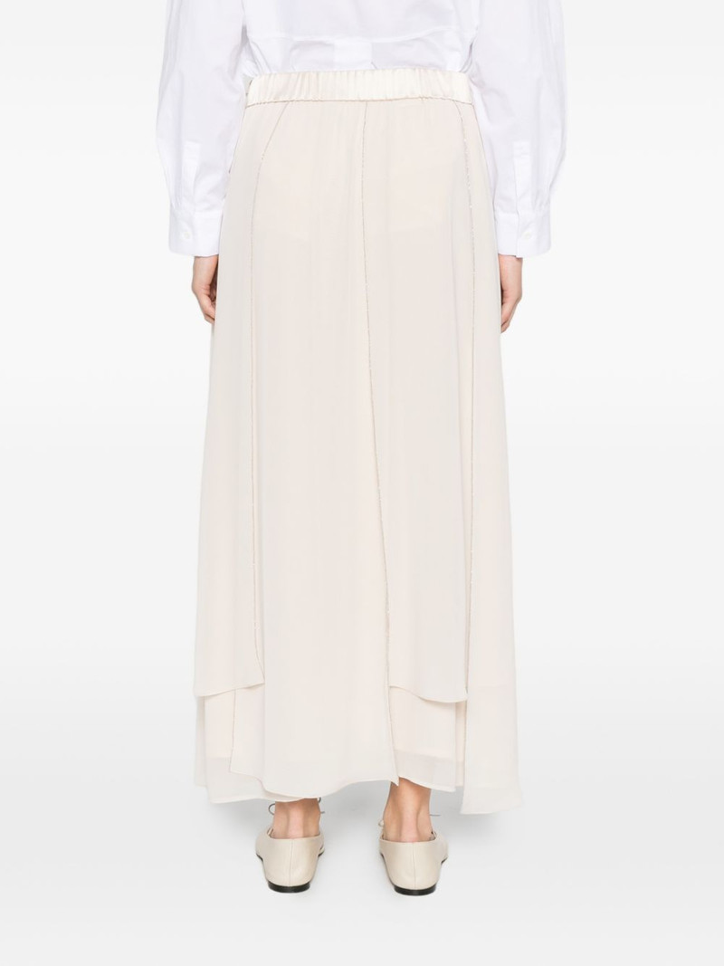 elasticated-waistband maxi skirt 4