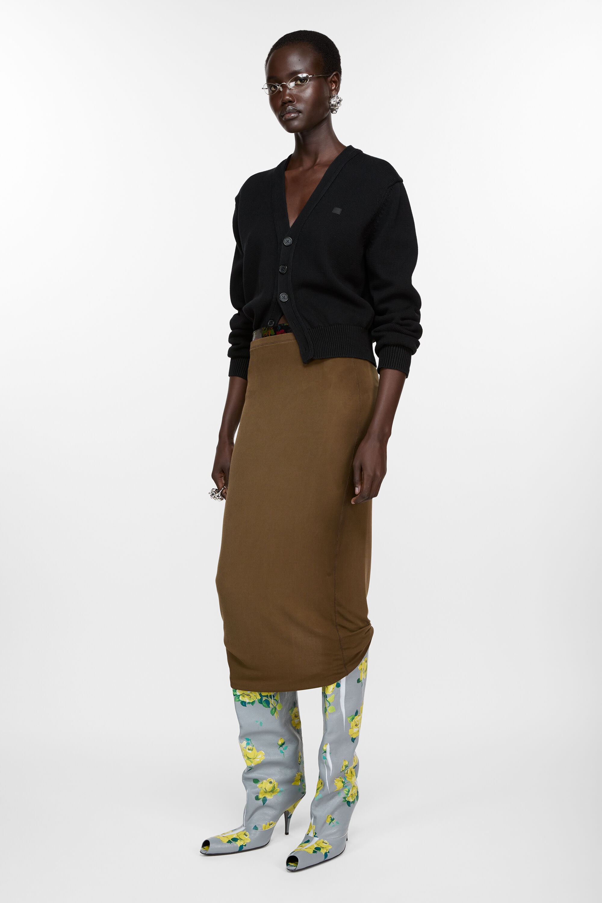 Fitted skirt - Mud Brown - 4