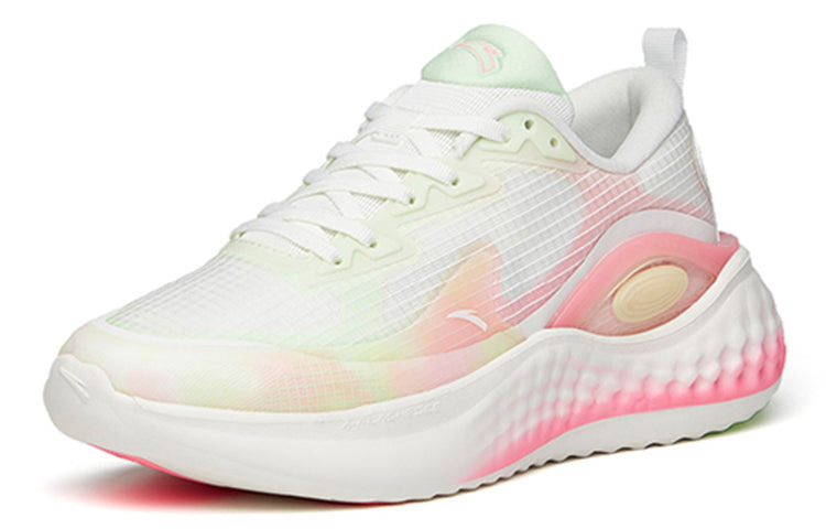 (WMNS) ANTA Running Series Sneakers 'White Green Pink' 122145556S-6 - 3
