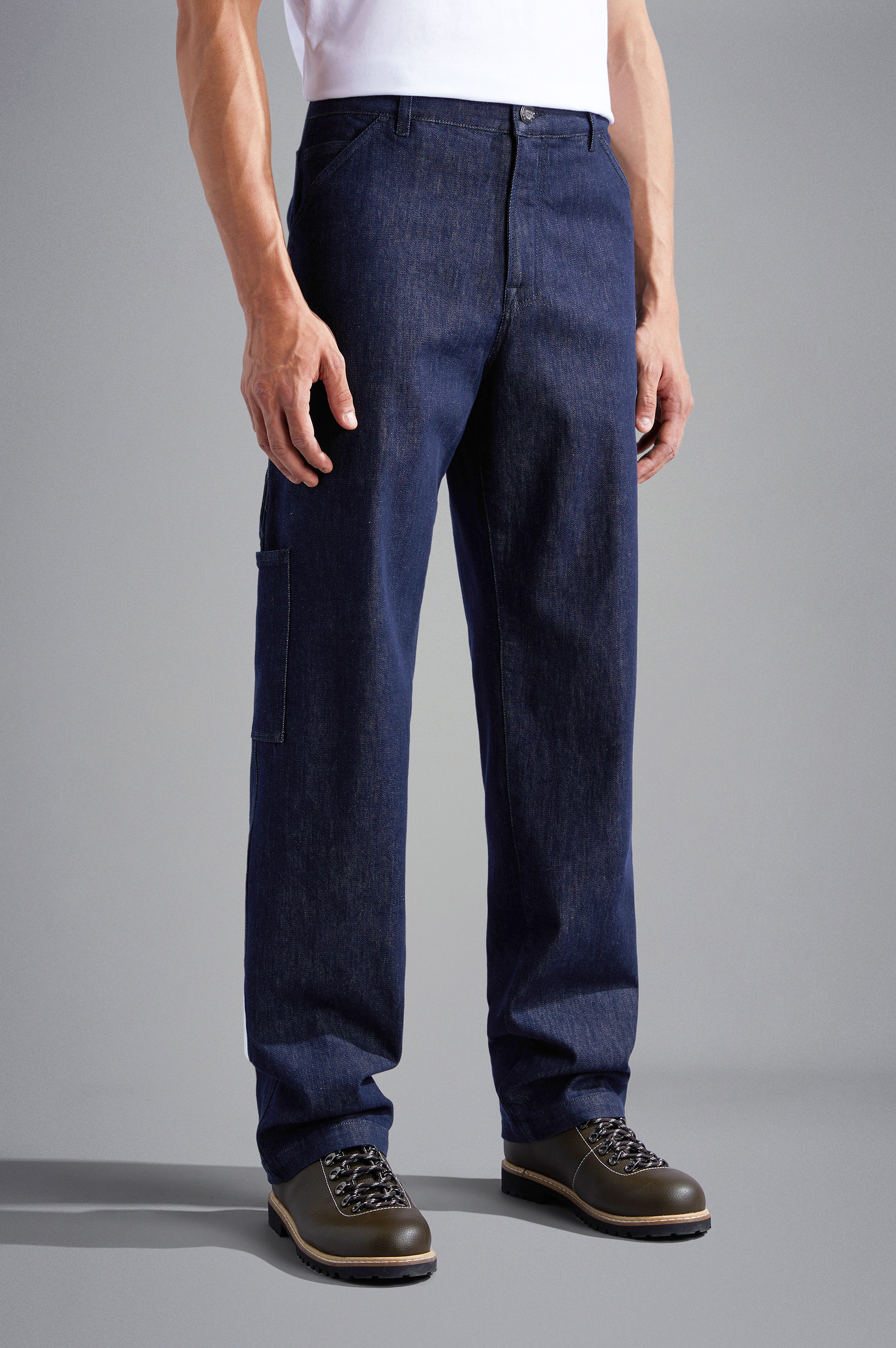 STRETCH COTTON CARPENTER JEANS - 6
