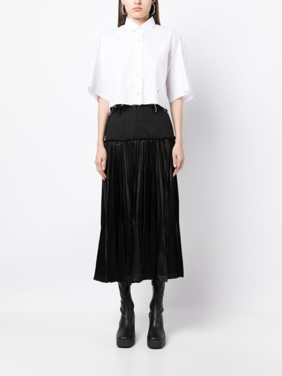 Junya Watanabe panelled pleated skirt outlook