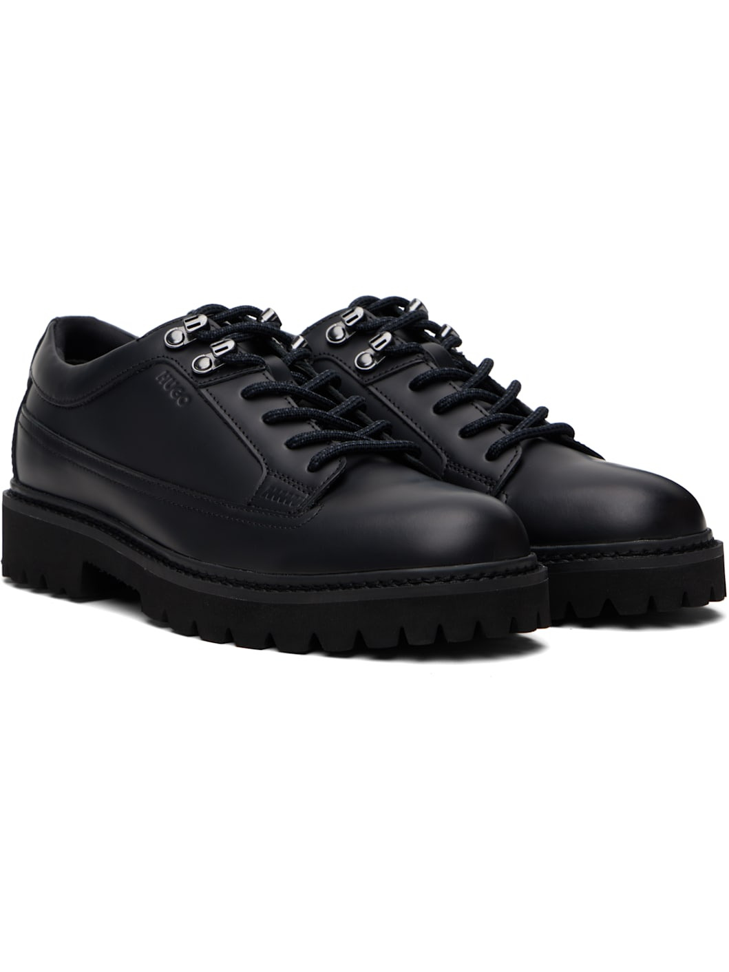 Black Lace-Up Derbys - 4