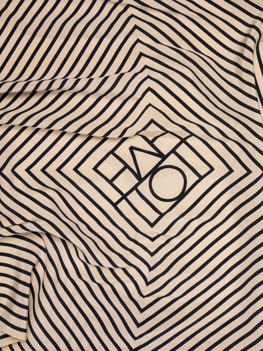 Monogram silk scarf - 3